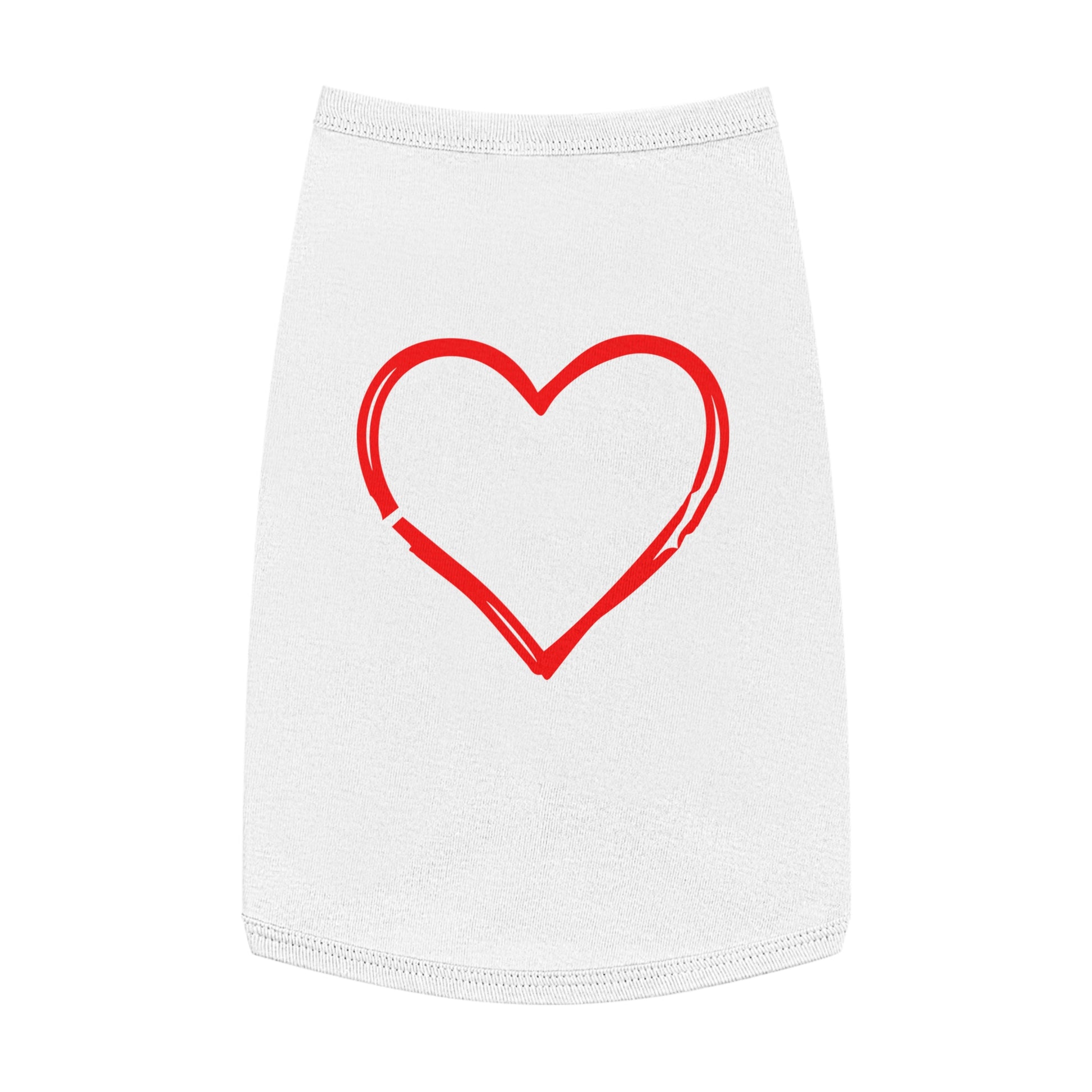 Heartfelt Pet Tank Top - Because Dogs, Dog Lover Gift, Cute Pet Apparel, Summer Dog Wear, Adorable Pet Clothing