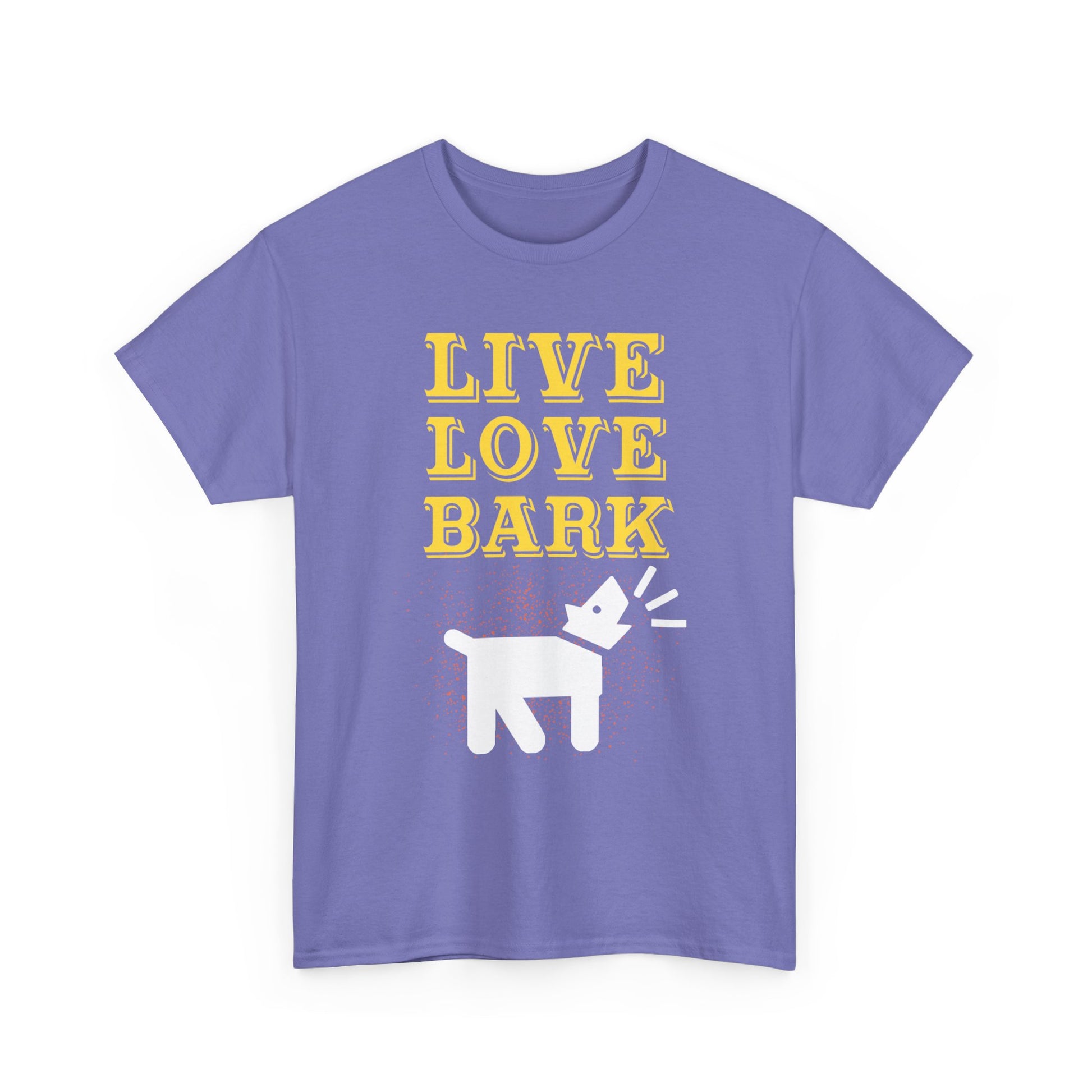Live Love Bark Unisex Cotton Tee, Cute Dog Lovers Tee, Pet Parent Gift, Casual Everyday Wear, Animal Lover Shirt, Birthday Present