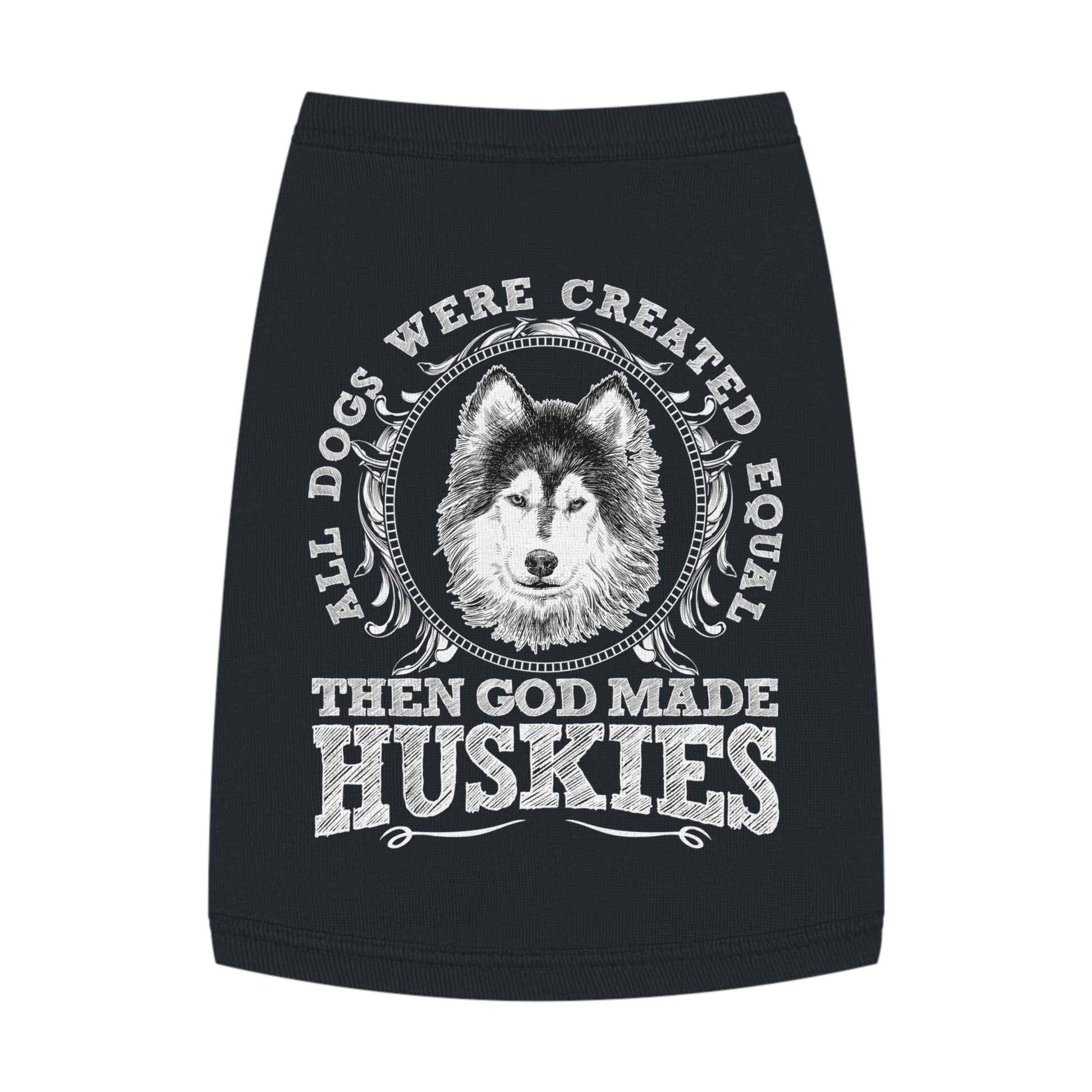 Husky Love Pet Tank Top, Funny Dog Apparel, Pet Clothing, Gifts for Dog Lovers, Pet Accessories, Summer Dog Shirt