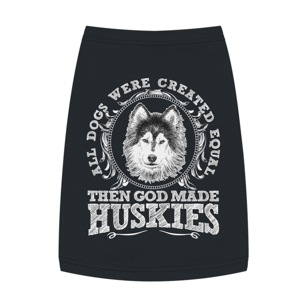 Husky Love Pet Tank Top, Funny Dog Apparel, Pet Clothing, Gifts for Dog Lovers, Pet Accessories, Summer Dog Shirt