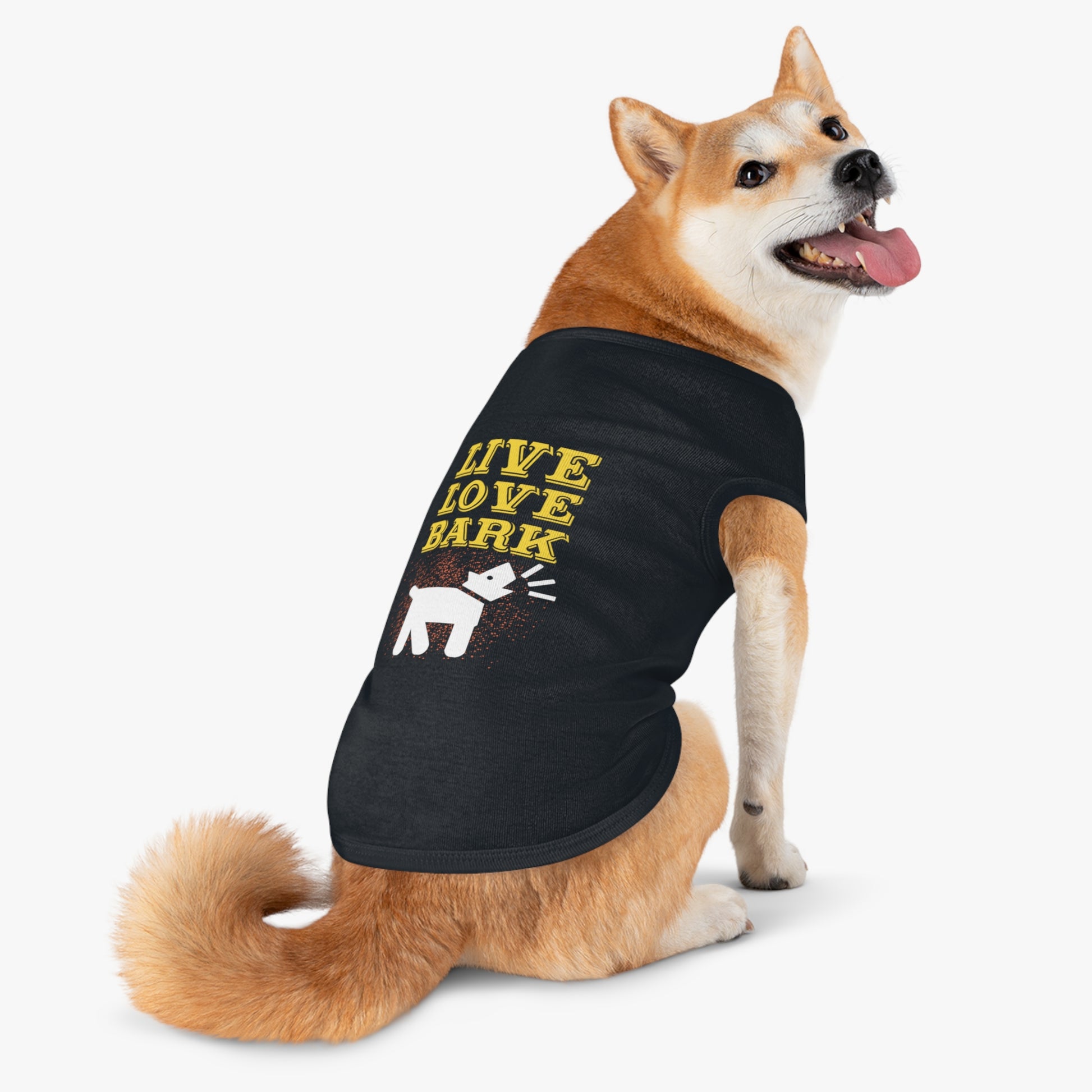 Cute Pet Tank Top - Live Love Bark Dog Apparel, Dog Summer Wear, Pet Gift, Canine Clothing, Dog Lover Gift