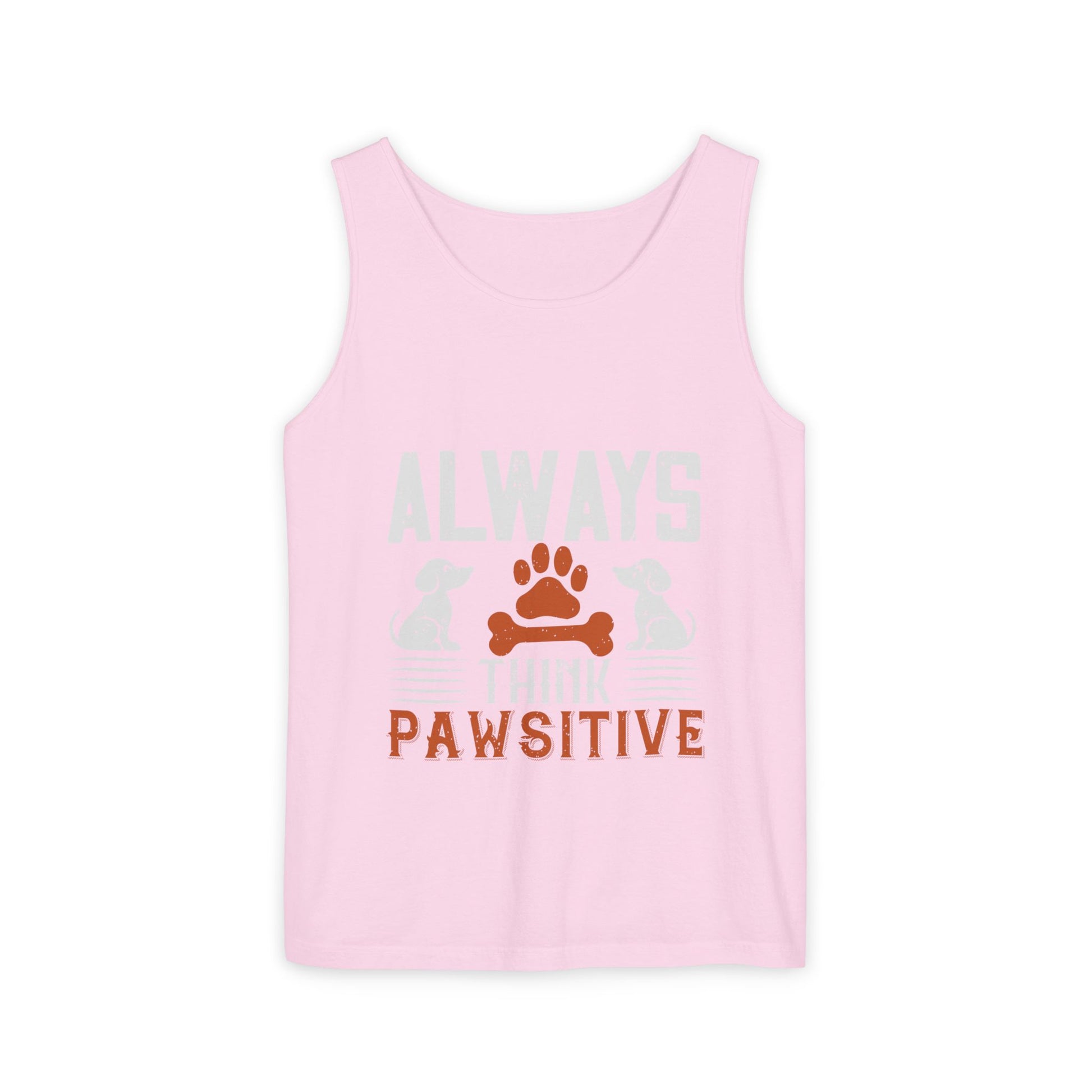 Pawsitive Vibes Tank Top, Pet Lover Apparel, Summer Outfit, Gift for Animal Lovers, Cute Dog Mom Tank