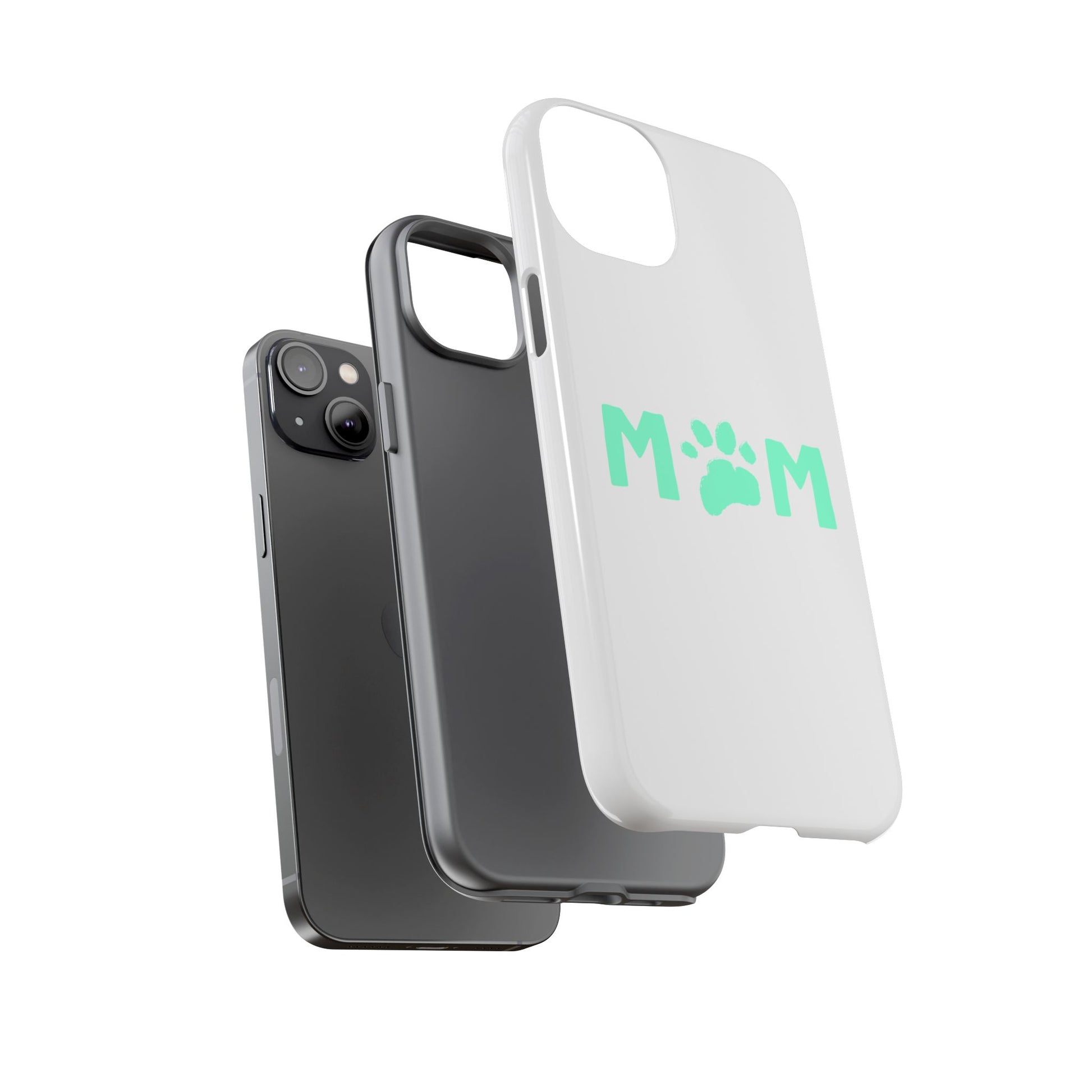 Personalized Tough Phone Cases for Moms, Pet Lover Gifts, Cute Phone Accessories, Customizable Pet Paw Designs, Mother's Day Gift