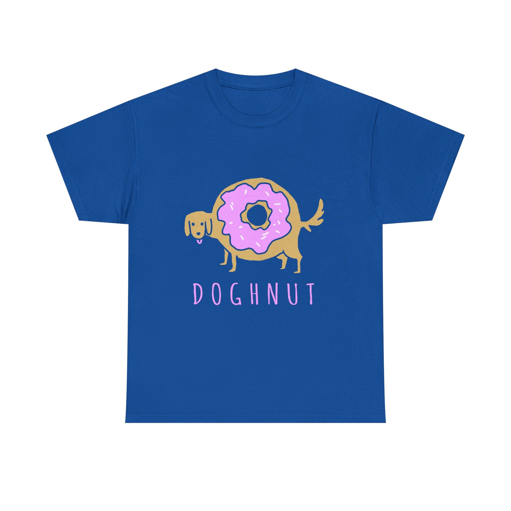 Doghnut Graphic Tee, Funny Pet Lover Shirt, Cute Dog Tee, Gift for Dog Owners, Casual Wear, Perfect for Birthdays