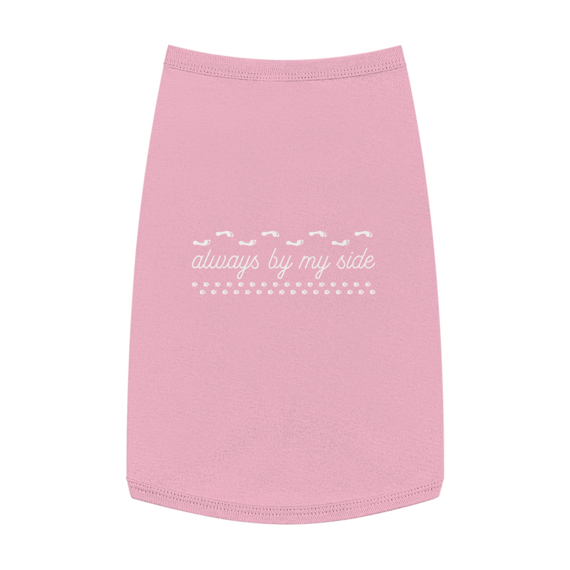 Adorable Pet Tank Top - 'Always by My Side', Dog Apparel, Pet Clothing, Gift for Dog Lovers, Casual Petwear, Summer Tank