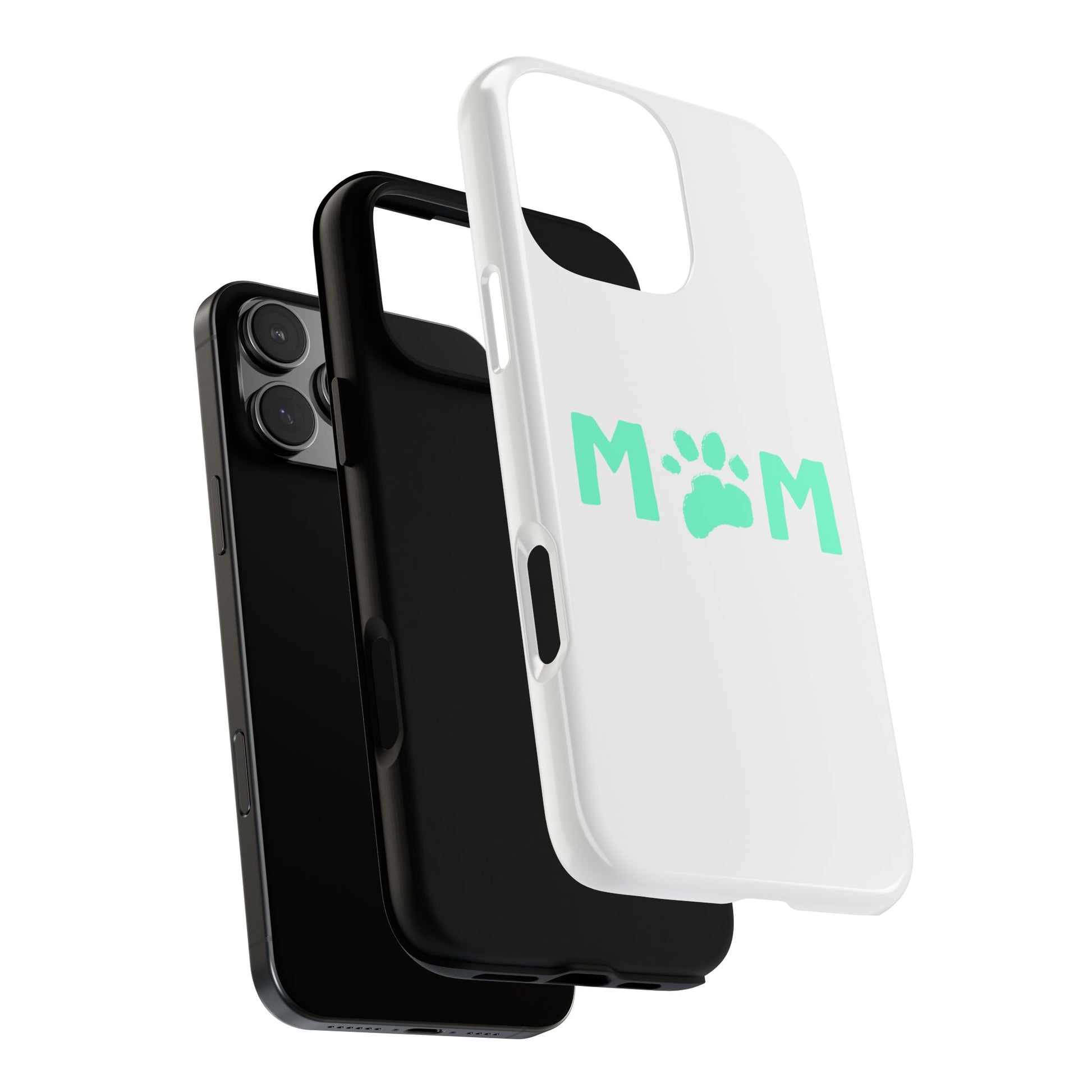 Personalized Tough Phone Cases for Moms, Pet Lover Gifts, Cute Phone Accessories, Customizable Pet Paw Designs, Mother's Day Gift