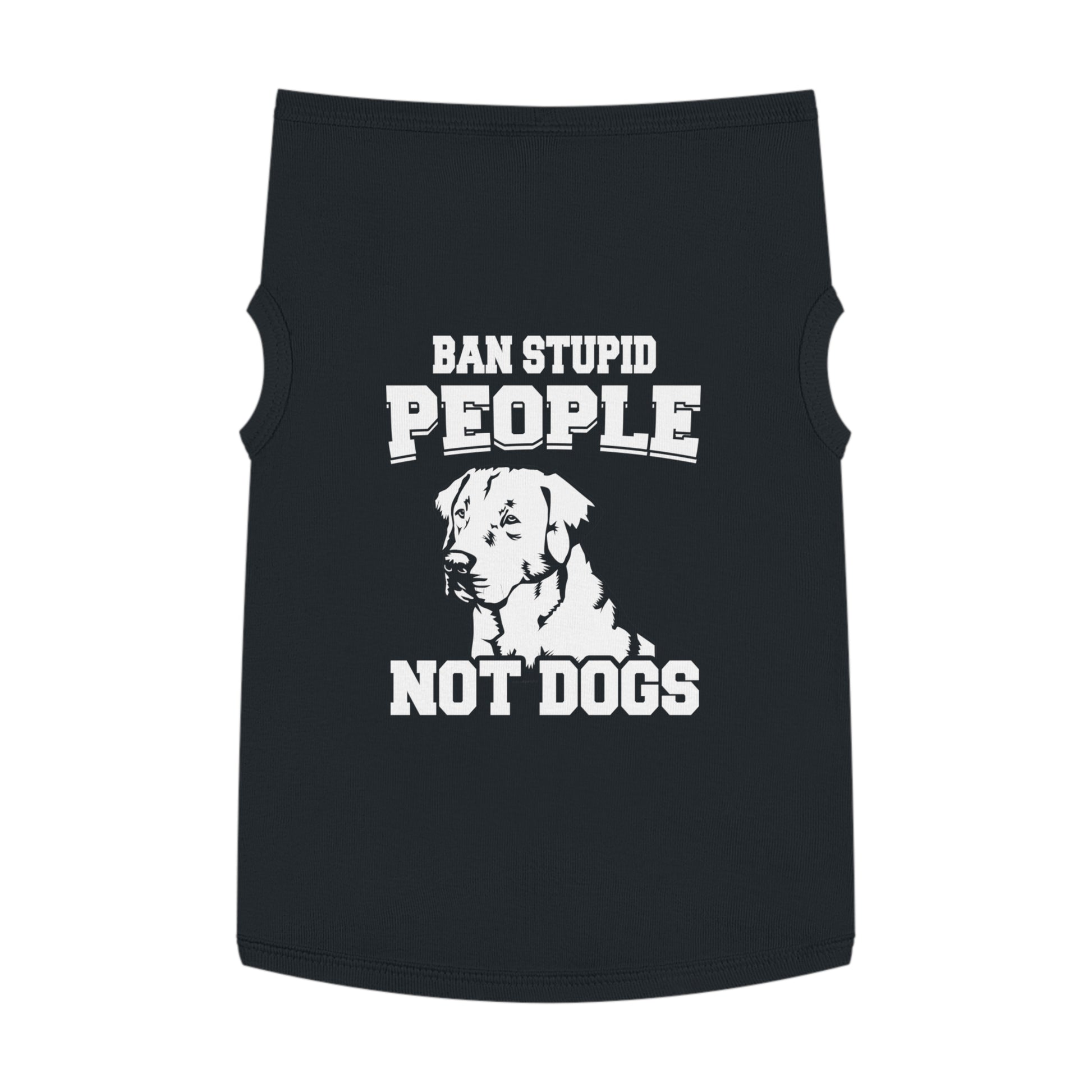 Pet Tank Top with Message "Ban Stupid People Not Dogs" - Perfect for Dog Lovers, Summer Outings, Pet Events, Gift for Dog Owners, Fun [...]