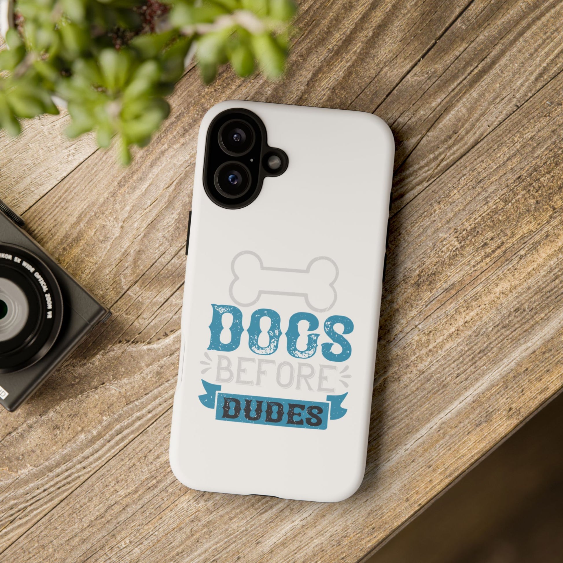 Dog Lover Phone Case, Dogs Before Dudes, Puppy Gift, Pet Parent Accessory, Cute Dog iPhone Cover, Durable Tough Case