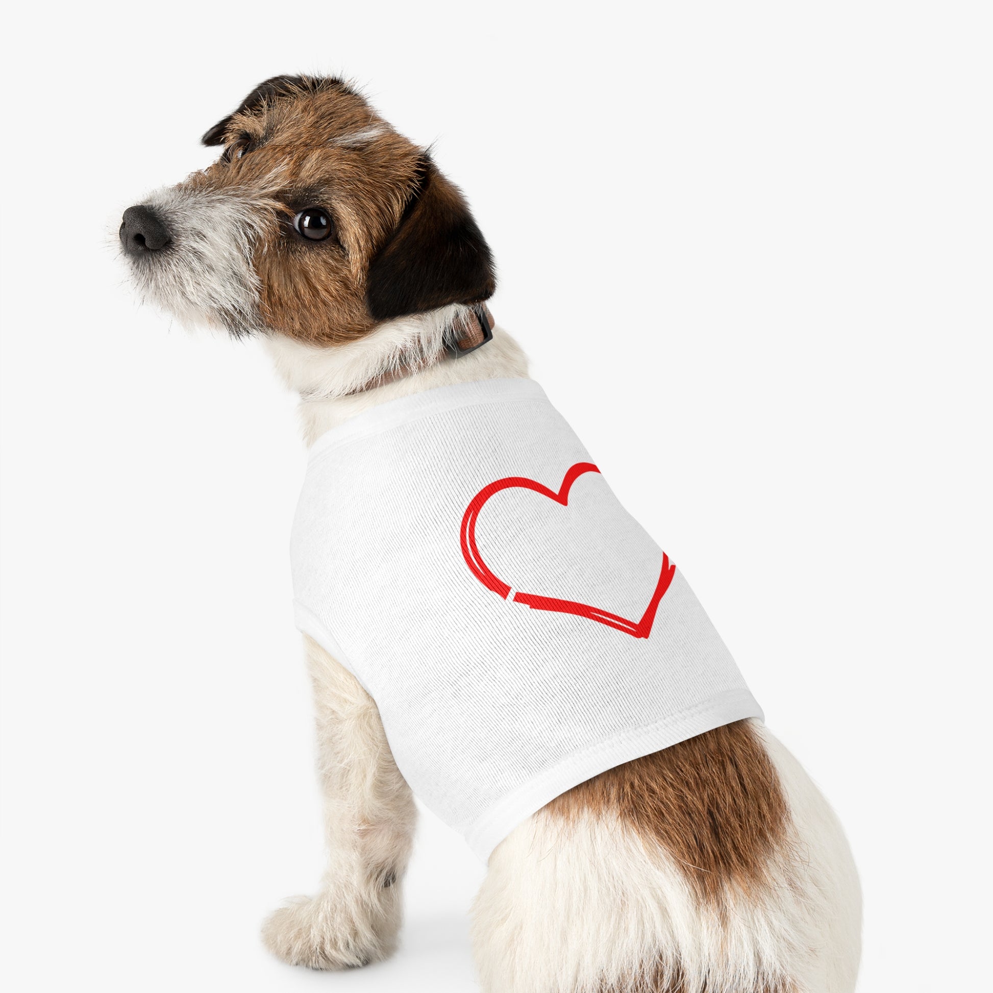 Heartfelt Pet Tank Top - Because Dogs, Dog Lover Gift, Cute Pet Apparel, Summer Dog Wear, Adorable Pet Clothing