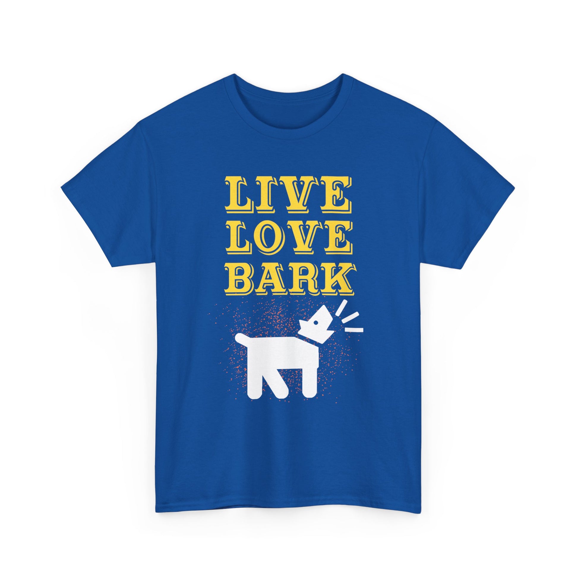 Live Love Bark Unisex Cotton Tee, Cute Dog Lovers Tee, Pet Parent Gift, Casual Everyday Wear, Animal Lover Shirt, Birthday Present
