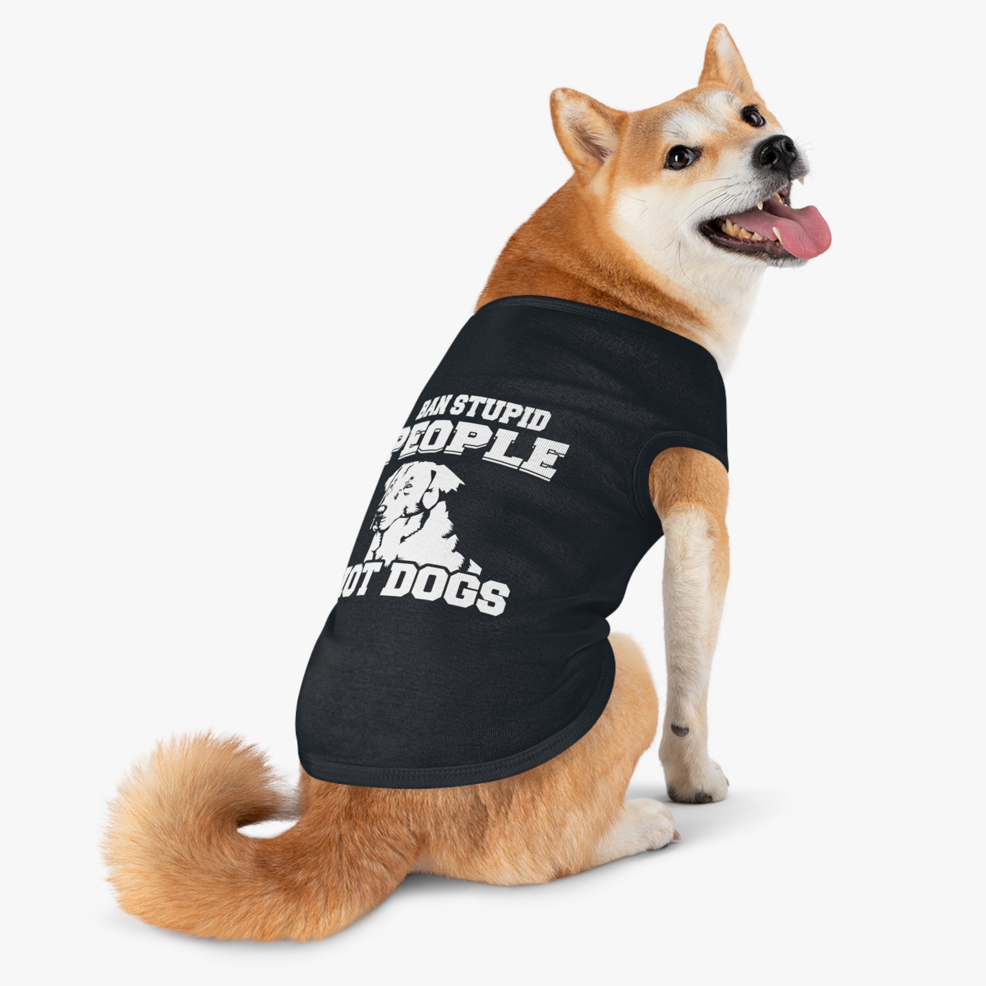 Pet Tank Top with Message "Ban Stupid People Not Dogs" - Perfect for Dog Lovers, Summer Outings, Pet Events, Gift for Dog Owners, Fun [...]