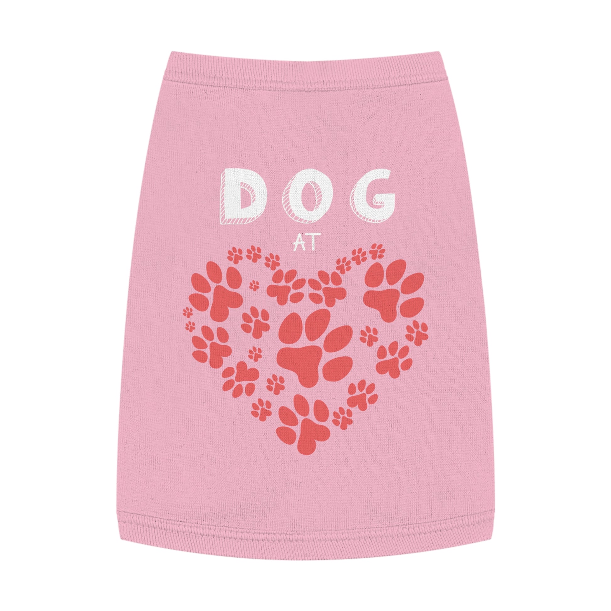 Heart Paw Pet Tank Top | Dog Lover Gift, Pet Apparel, Cute Dog Clothes, Summer Pet Fashion, Adorable Pet Outfit