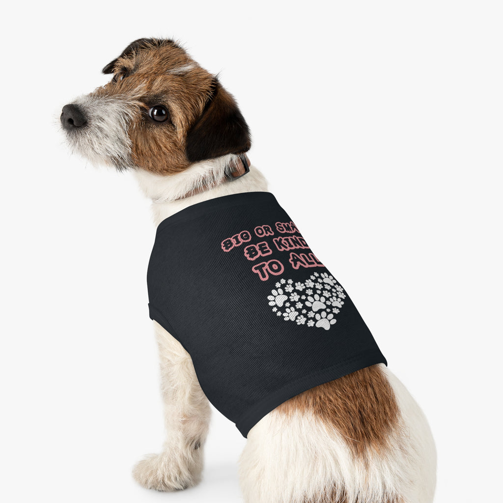 Cute Pet Tank Top, Dog Lover Gift, Be Kind to All, Summer Pet Apparel, Sassy Canine Outfit