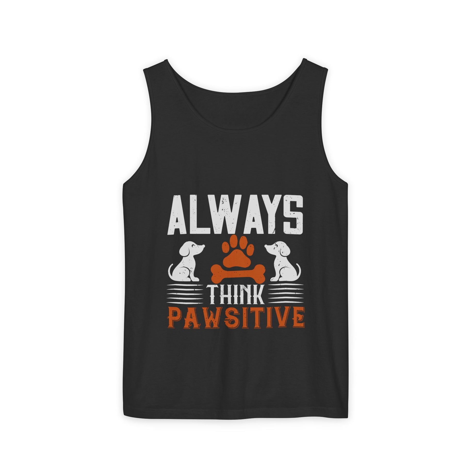Pawsitive Vibes Tank Top, Pet Lover Apparel, Summer Outfit, Gift for Animal Lovers, Cute Dog Mom Tank
