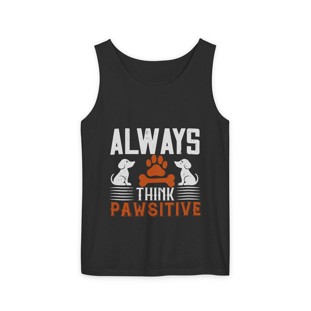 Pawsitive Vibes Tank Top, Pet Lover Apparel, Summer Outfit, Gift for Animal Lovers, Cute Dog Mom Tank