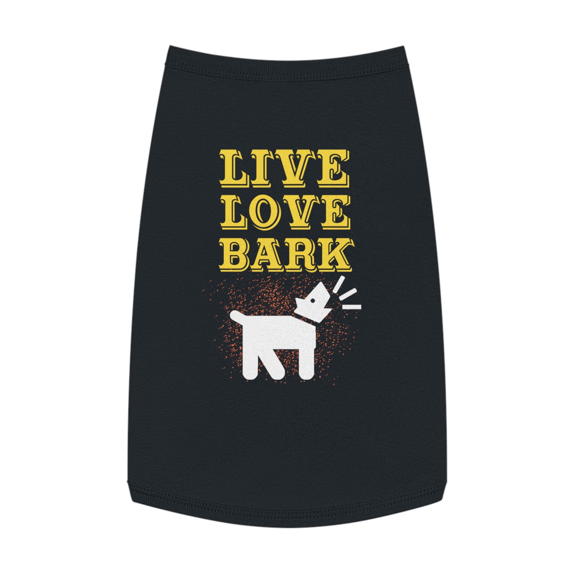 Cute Pet Tank Top - Live Love Bark Dog Apparel, Dog Summer Wear, Pet Gift, Canine Clothing, Dog Lover Gift