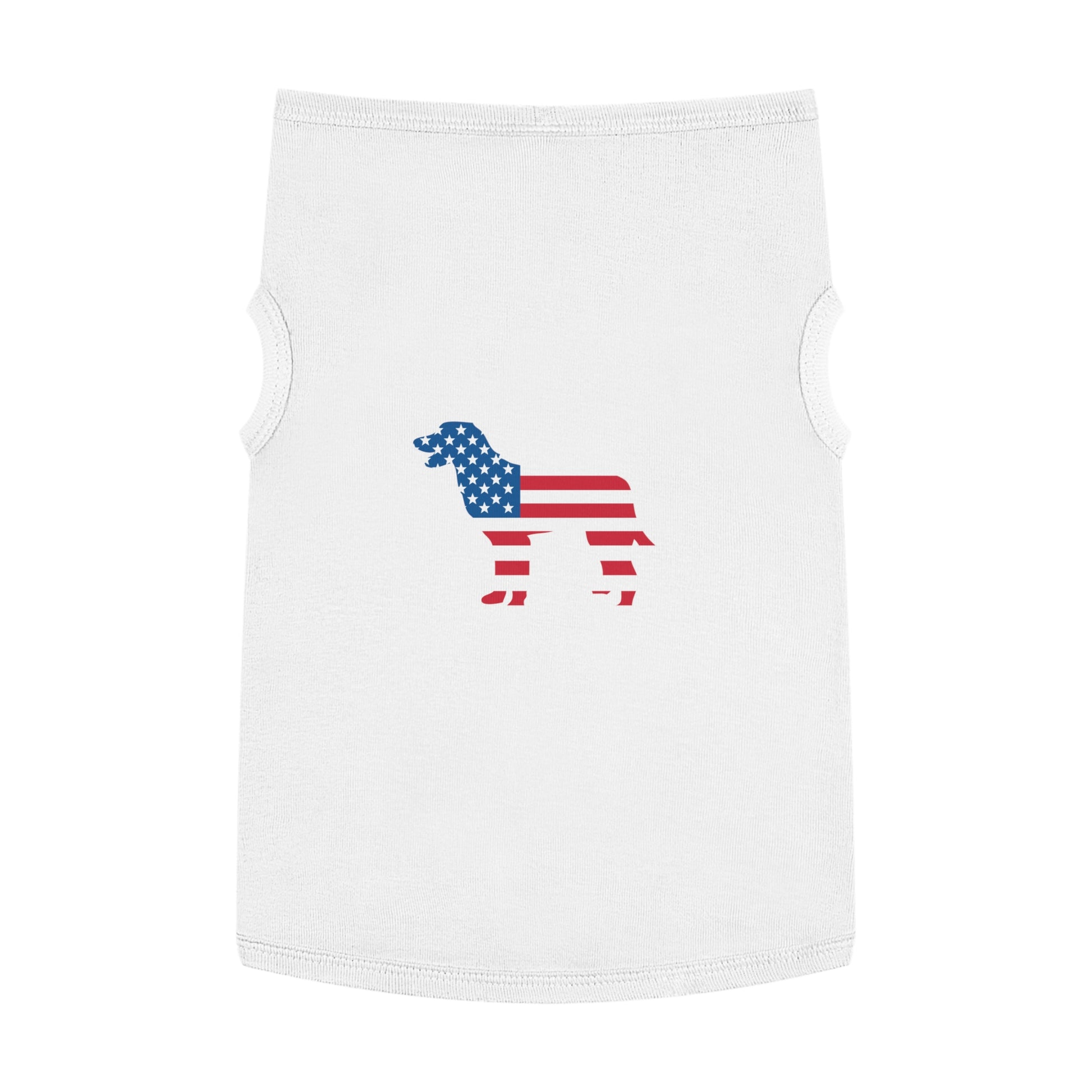 Patriotic Pet Tank Top | Dog Apparel | Cute Summer Style | USA Flag Design | Home of the Dog T-Shirt | Dog Lover Gift
