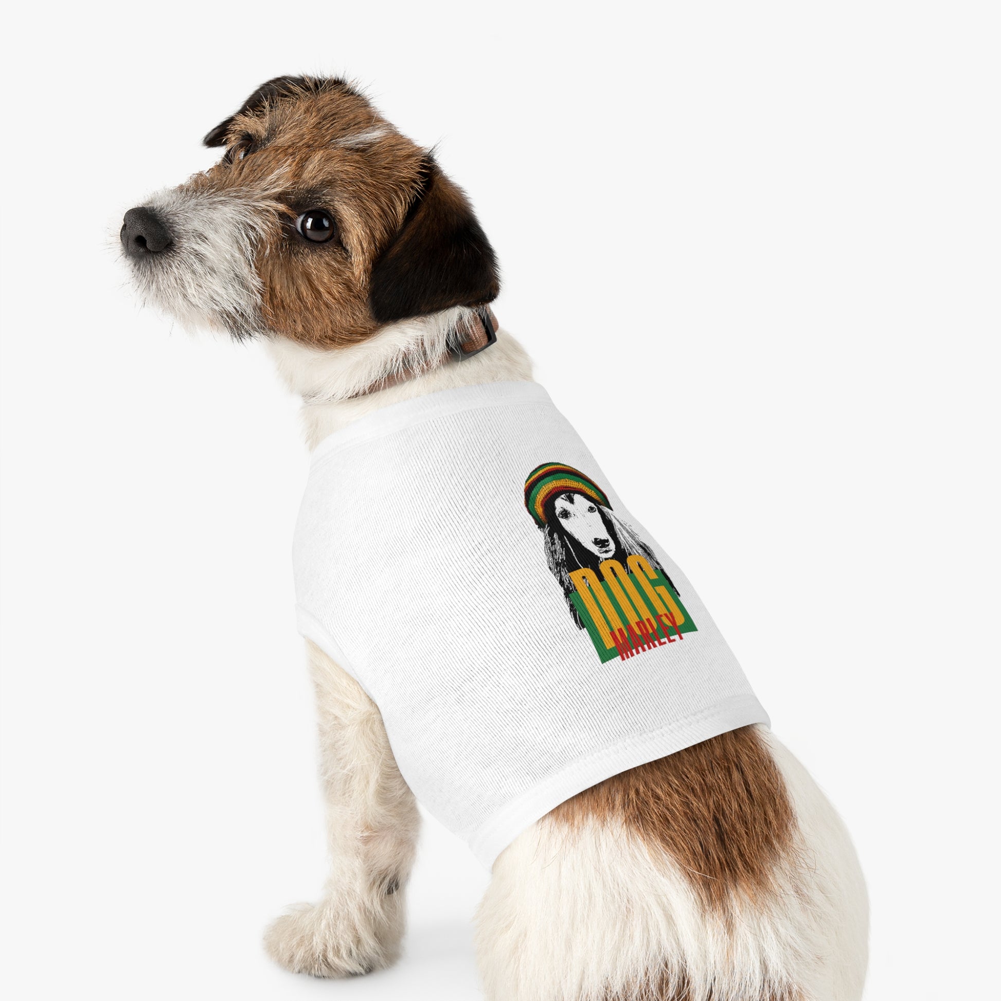 Rasta Dog Tank Top - Stylish Pet Apparel for Dog Lovers, Summer Wear, Uniquely Fun Gift, Festival Ready, Marley Inspired