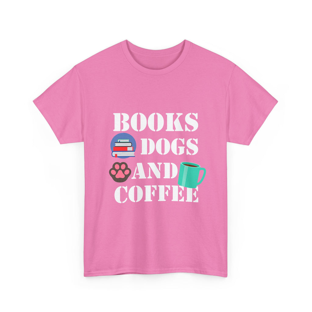 Cozy Graphic Tee, Relaxed Fit Heavy Cotton Shirt for Book Lovers, Pet Owners, Gift for Him or Her, Comfortable Everyday Wear, Casual Style