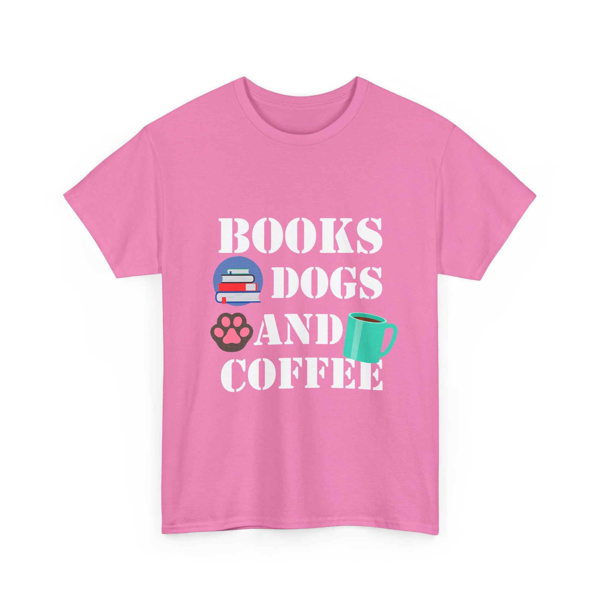 Cozy Graphic Tee, Relaxed Fit Heavy Cotton Shirt for Book Lovers, Pet Owners, Gift for Him or Her, Comfortable Everyday Wear, Casual Style