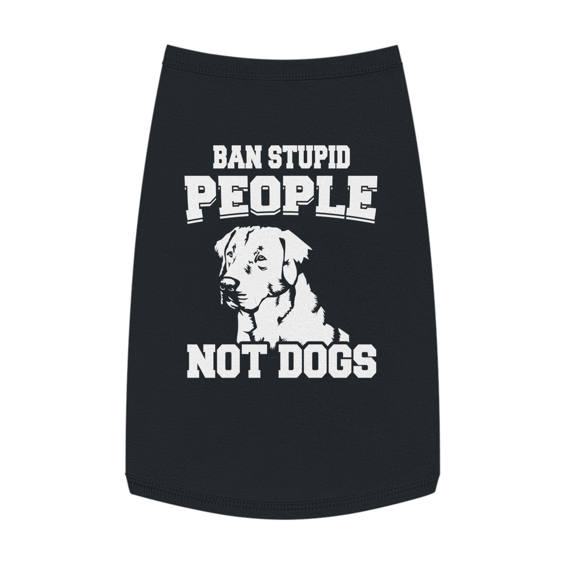 Pet Tank Top with Message "Ban Stupid People Not Dogs" - Perfect for Dog Lovers, Summer Outings, Pet Events, Gift for Dog Owners, Fun [...]