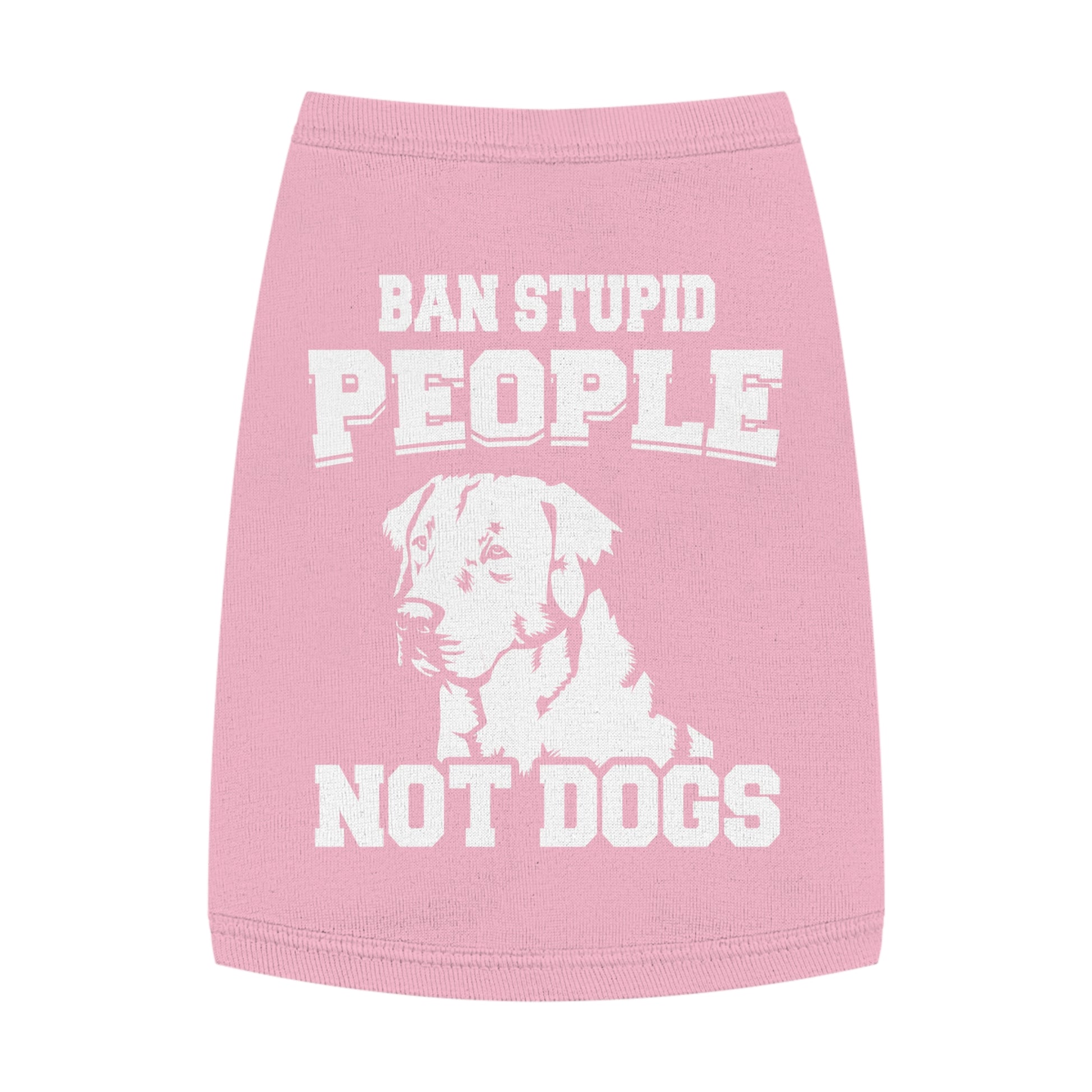 Pet Tank Top with Message "Ban Stupid People Not Dogs" - Perfect for Dog Lovers, Summer Outings, Pet Events, Gift for Dog Owners, Fun [...]