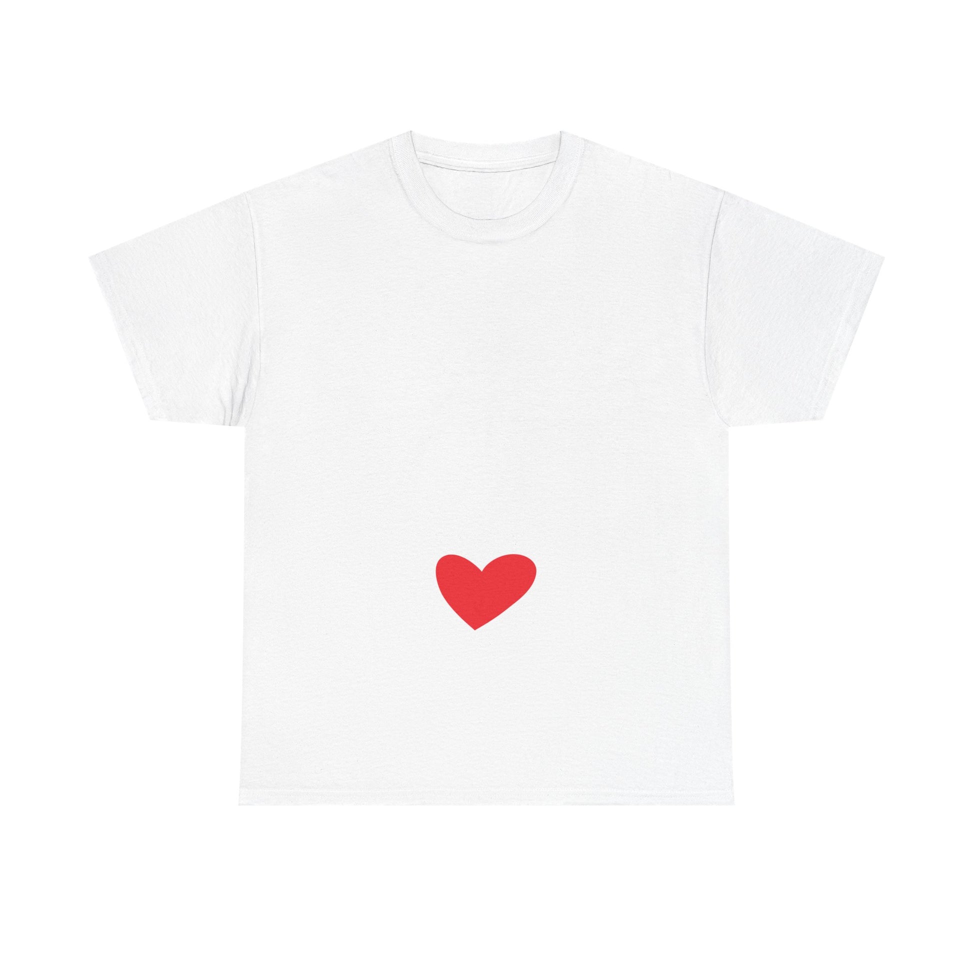 Heartfelt Unisex Heavy Cotton Tee, Casual Love Shirt, Gift for Him/Her, Valentine’s Day, Everyday Wear, Comfy T-shirt