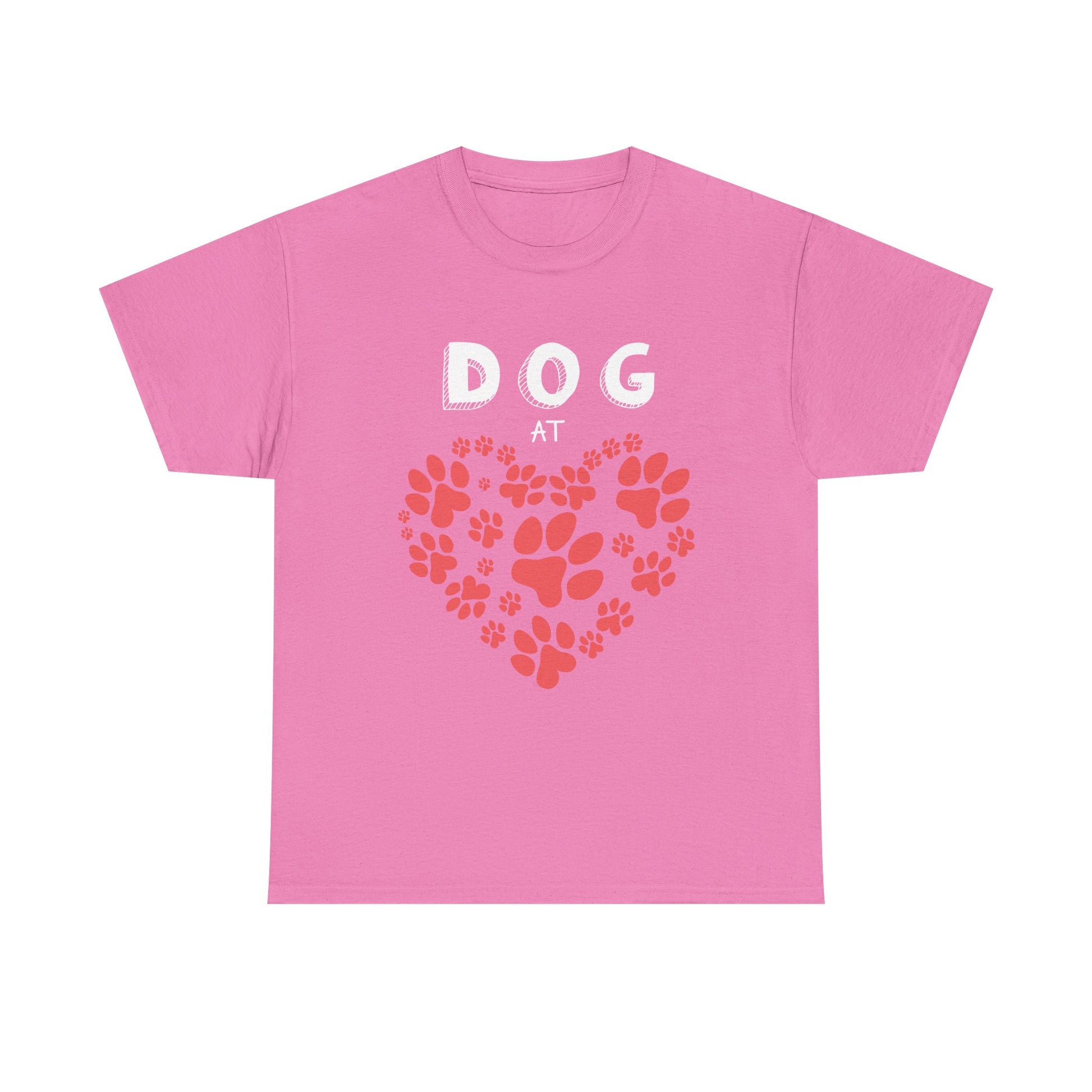 Pet Lover's Heart Tee, Cute Paw Print Shirt, Unisex Cotton Tee Gift, Animal Advocate Apparel, Perfect for Pet Lovers
