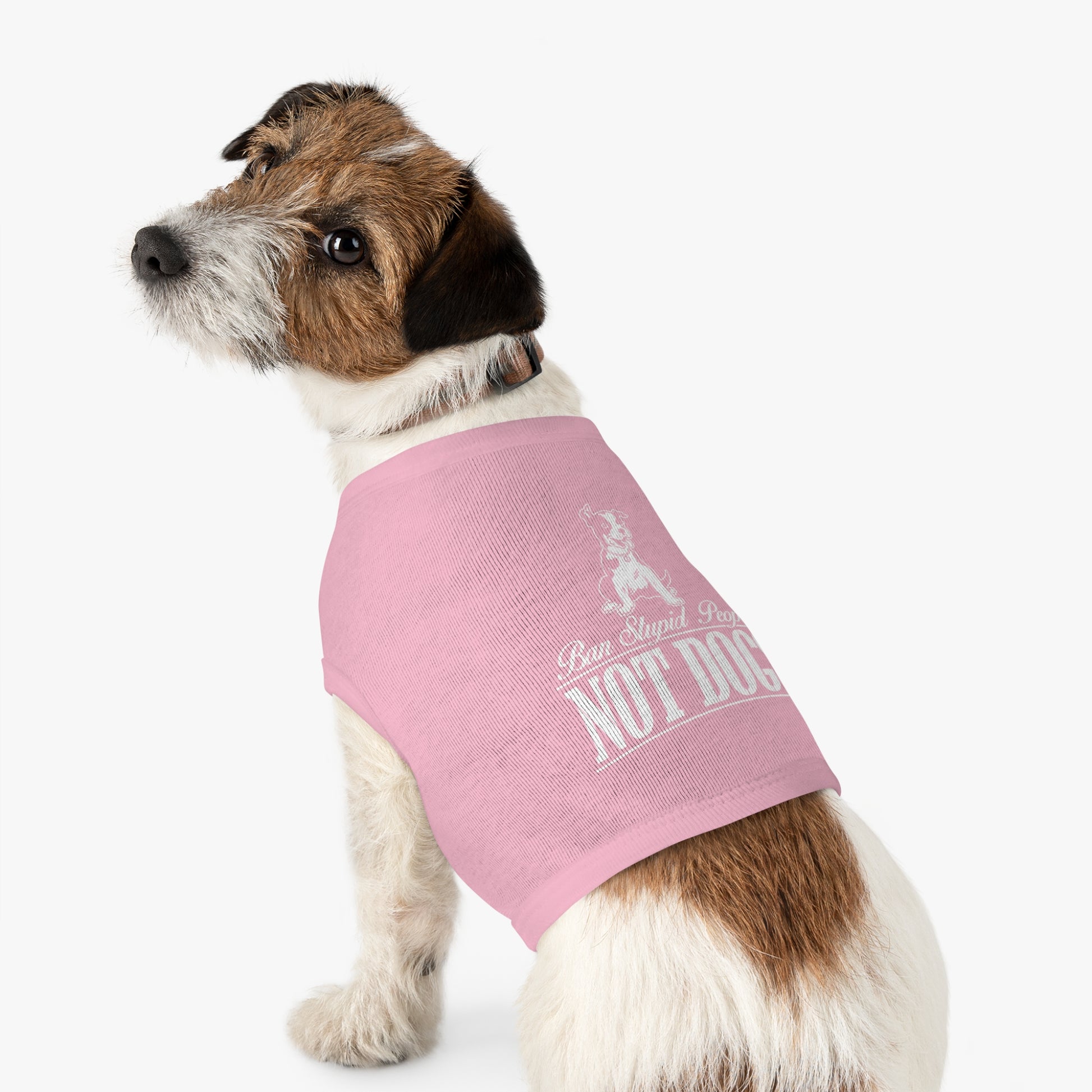 Pet Lover Tank Top: "Ban Stupid People, NOT DOGS" - Cute Dog Apparel, Pet Costume, Dog Lovers Gift, Pet Fashion, Funny Dog Shirt