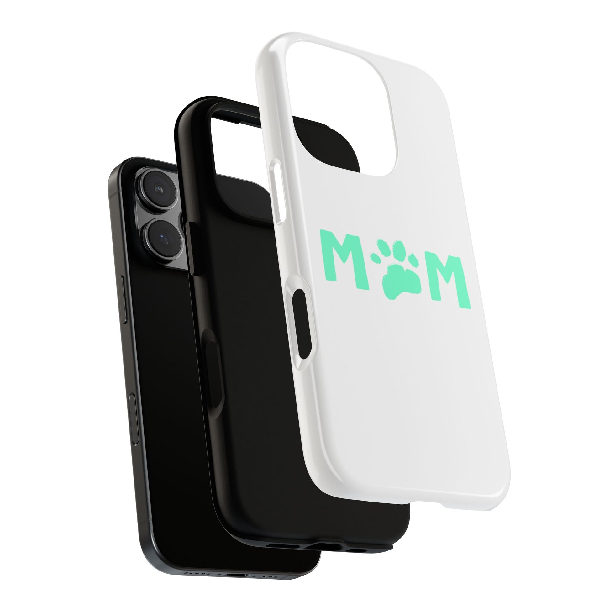 Personalized Tough Phone Cases for Moms, Pet Lover Gifts, Cute Phone Accessories, Customizable Pet Paw Designs, Mother's Day Gift