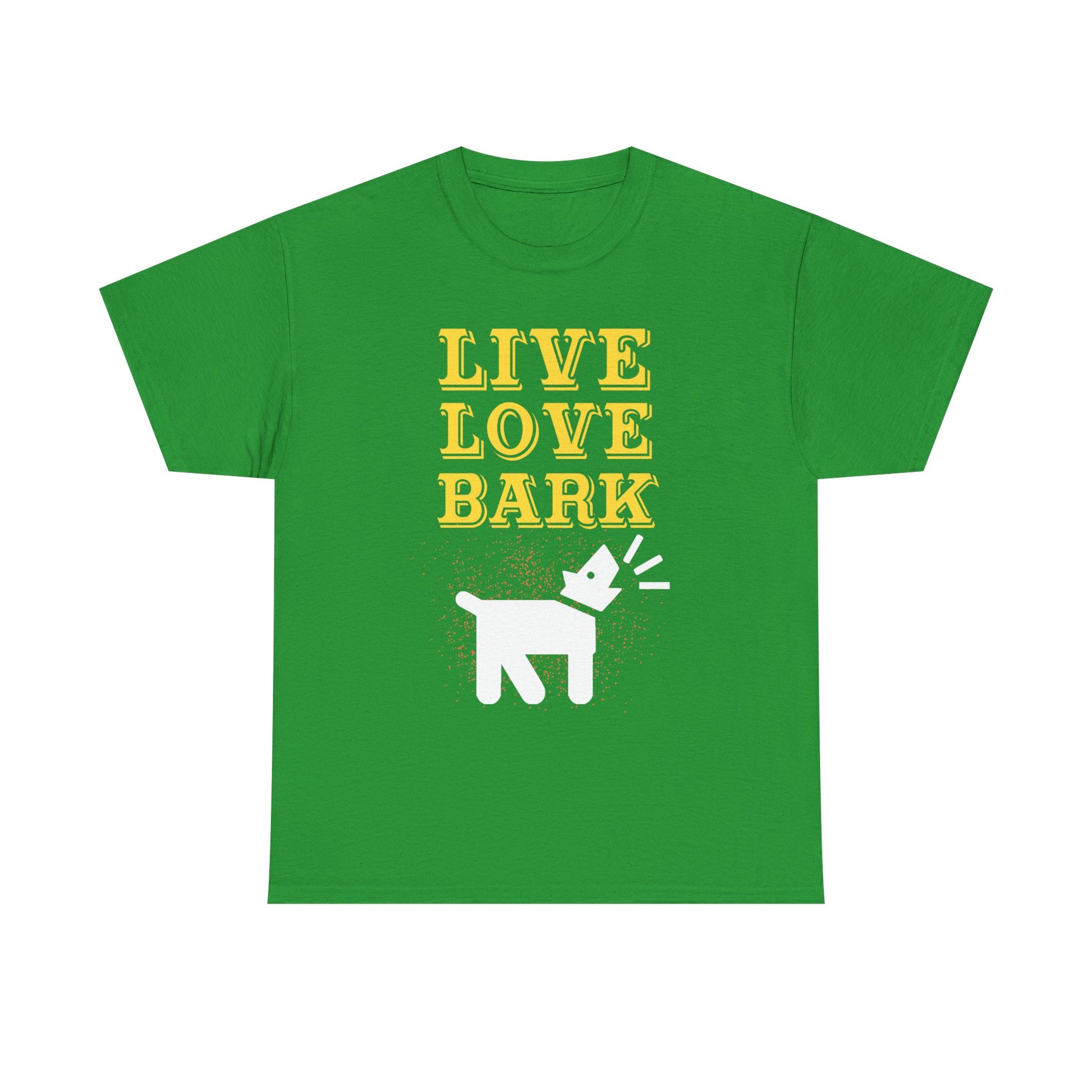 Live Love Bark Unisex Cotton Tee, Cute Dog Lovers Tee, Pet Parent Gift, Casual Everyday Wear, Animal Lover Shirt, Birthday Present