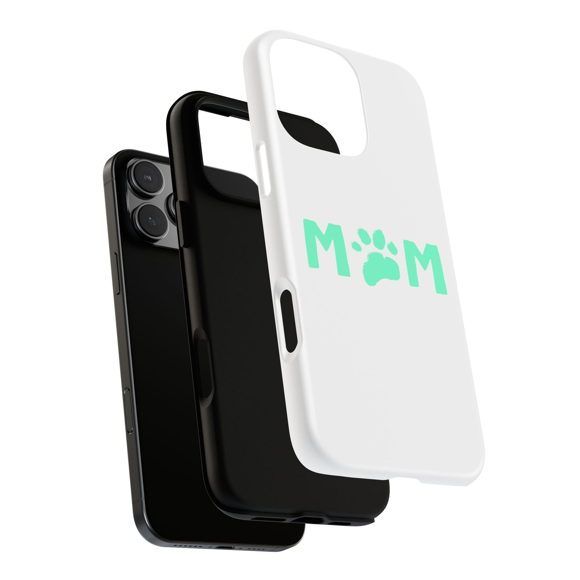 Personalized Tough Phone Cases for Moms, Pet Lover Gifts, Cute Phone Accessories, Customizable Pet Paw Designs, Mother's Day Gift