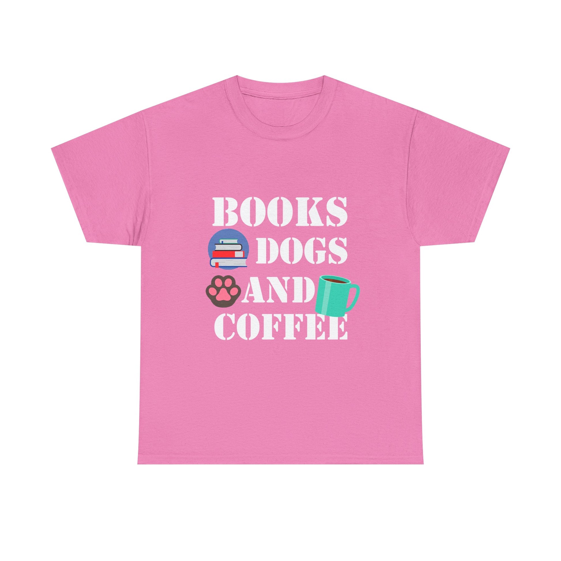 Cozy Graphic Tee, Relaxed Fit Heavy Cotton Shirt for Book Lovers, Pet Owners, Gift for Him or Her, Comfortable Everyday Wear, Casual Style