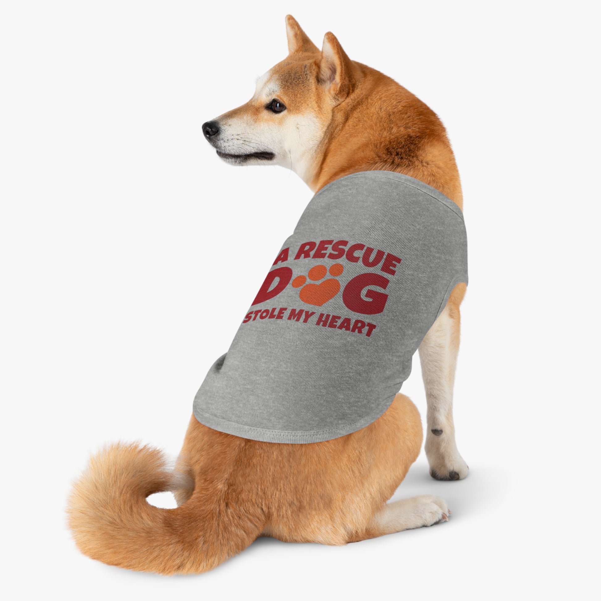 Adorable Rescue Dog Tank Top for Pets, Cute Pet Apparel, Dog Lover Gift, Pet Fashion, Animal Rescue Support