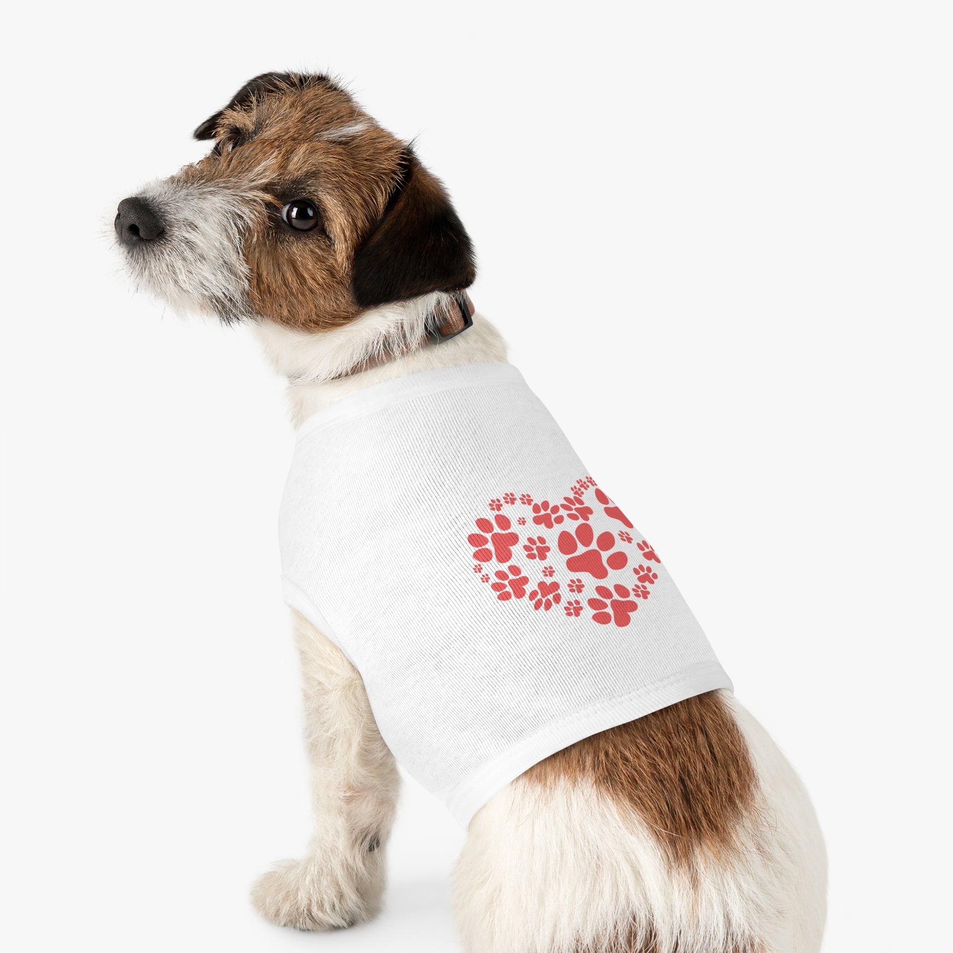 Heart Paw Pet Tank Top | Dog Lover Gift, Pet Apparel, Cute Dog Clothes, Summer Pet Fashion, Adorable Pet Outfit