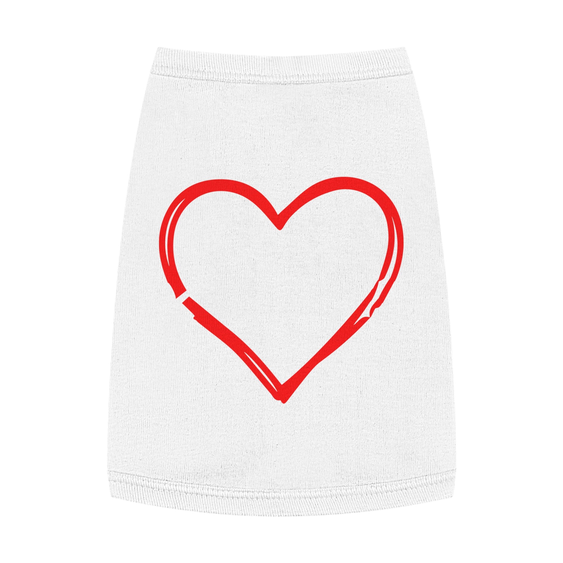 Heartfelt Pet Tank Top - Because Dogs, Dog Lover Gift, Cute Pet Apparel, Summer Dog Wear, Adorable Pet Clothing