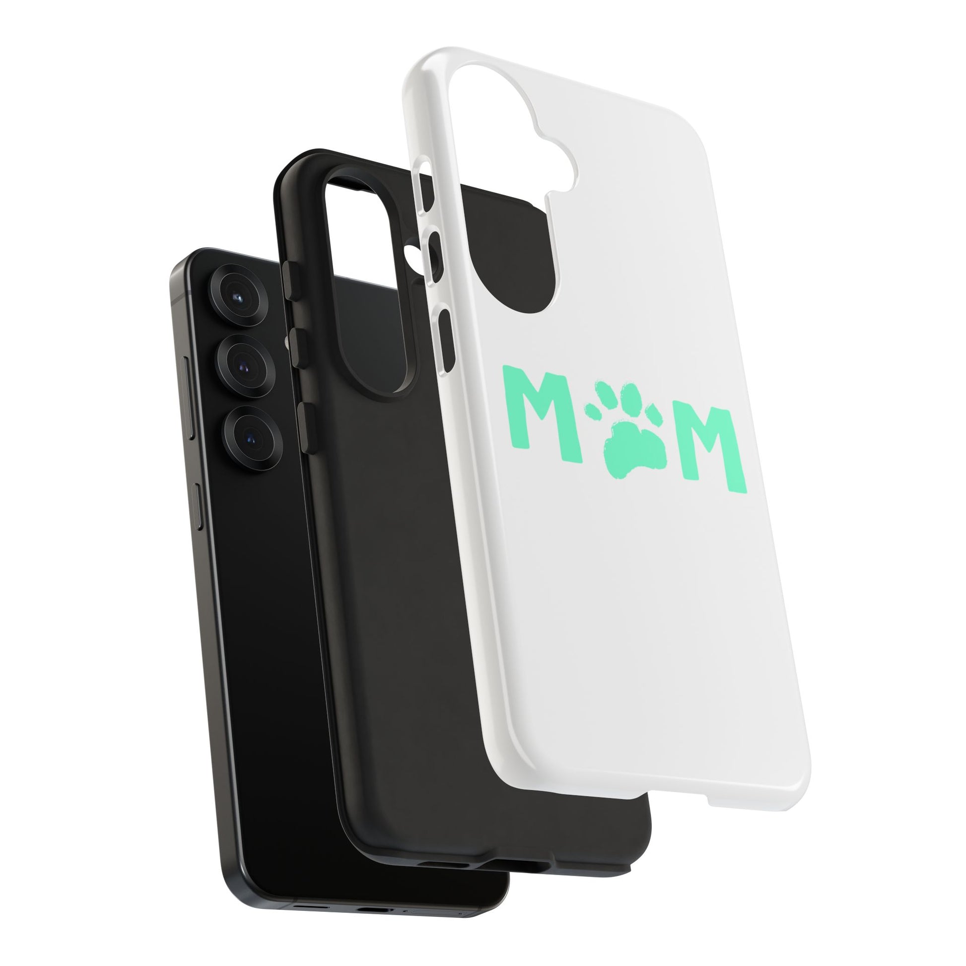 Personalized Tough Phone Cases for Moms, Pet Lover Gifts, Cute Phone Accessories, Customizable Pet Paw Designs, Mother's Day Gift