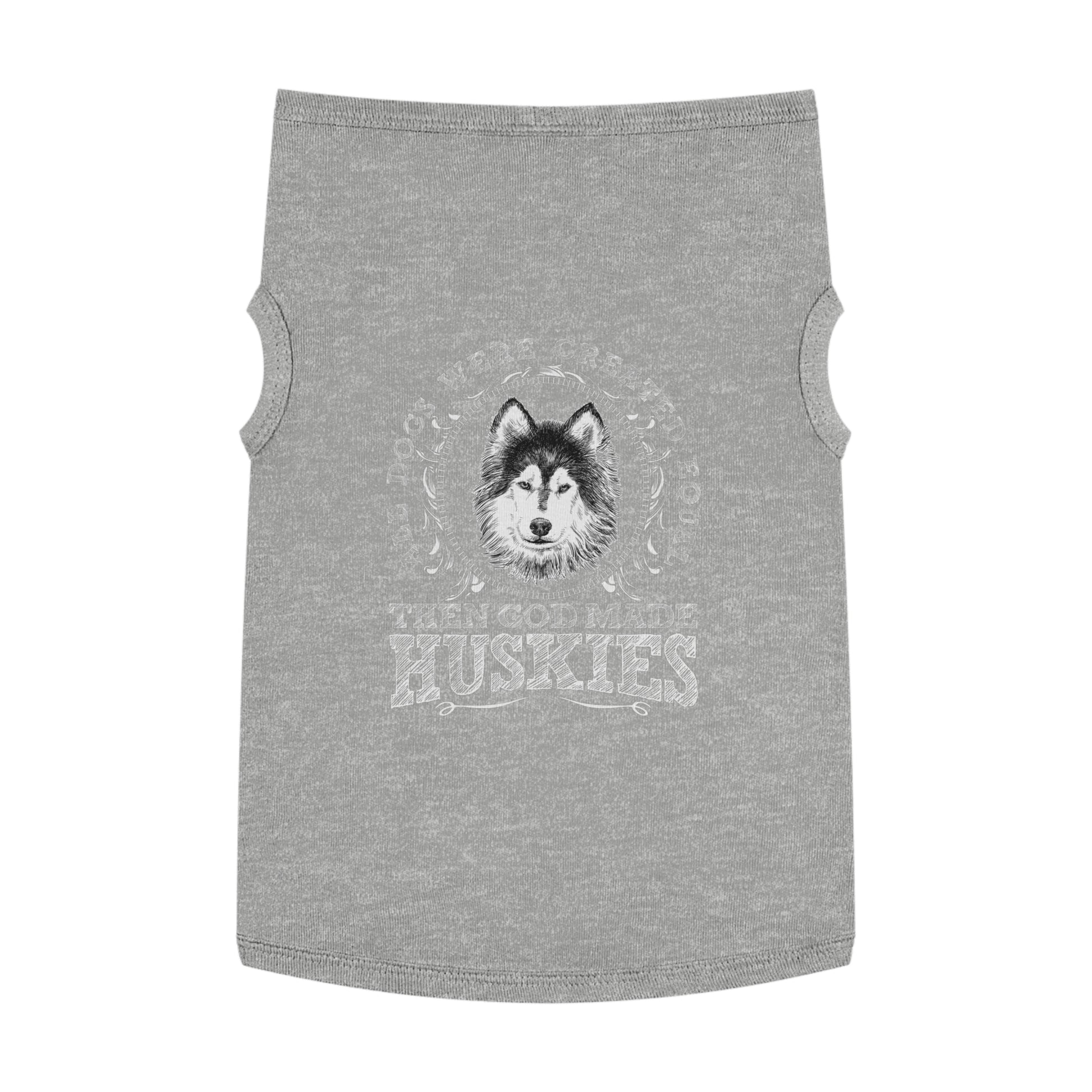 Husky Love Pet Tank Top, Funny Dog Apparel, Pet Clothing, Gifts for Dog Lovers, Pet Accessories, Summer Dog Shirt
