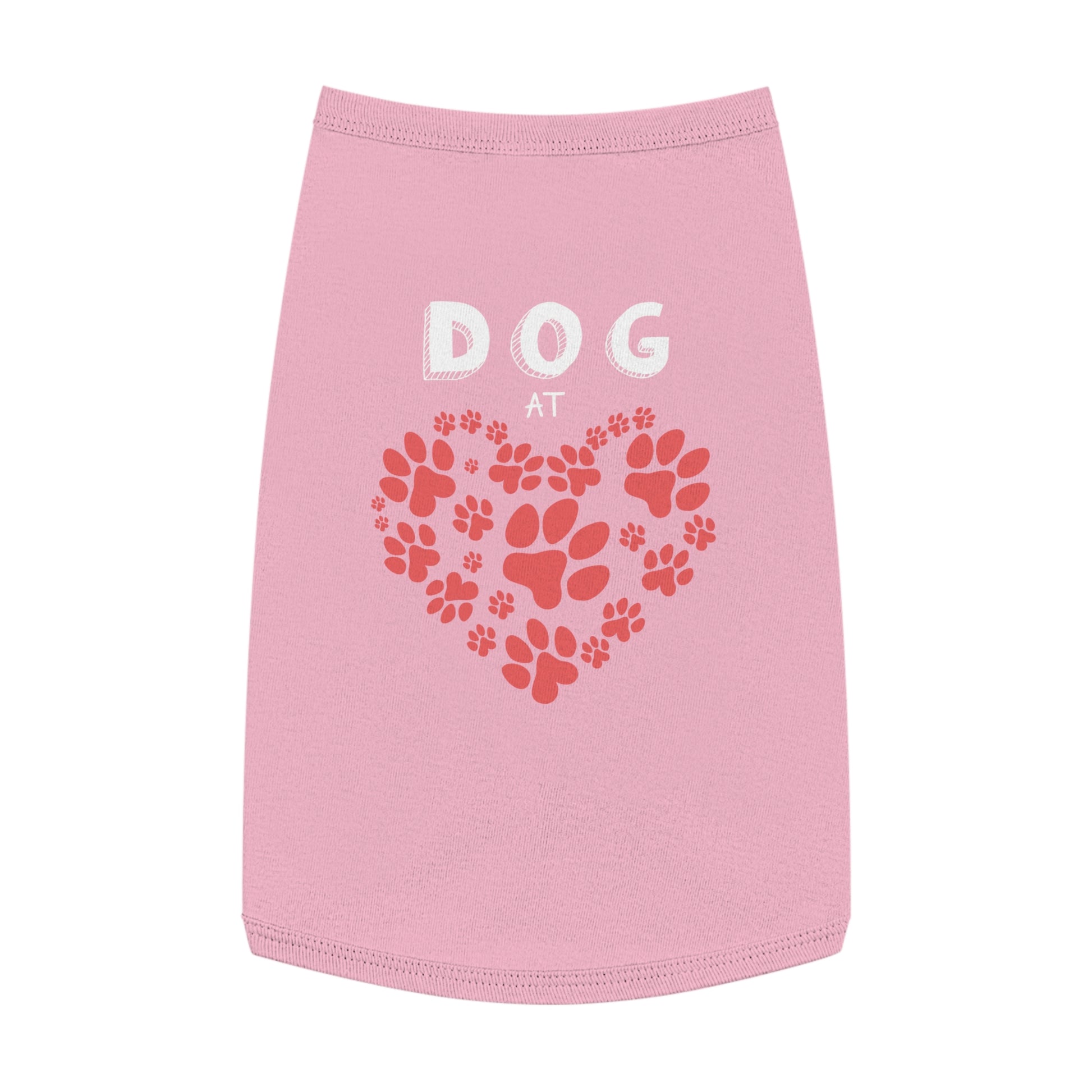 Heart Paw Pet Tank Top | Dog Lover Gift, Pet Apparel, Cute Dog Clothes, Summer Pet Fashion, Adorable Pet Outfit