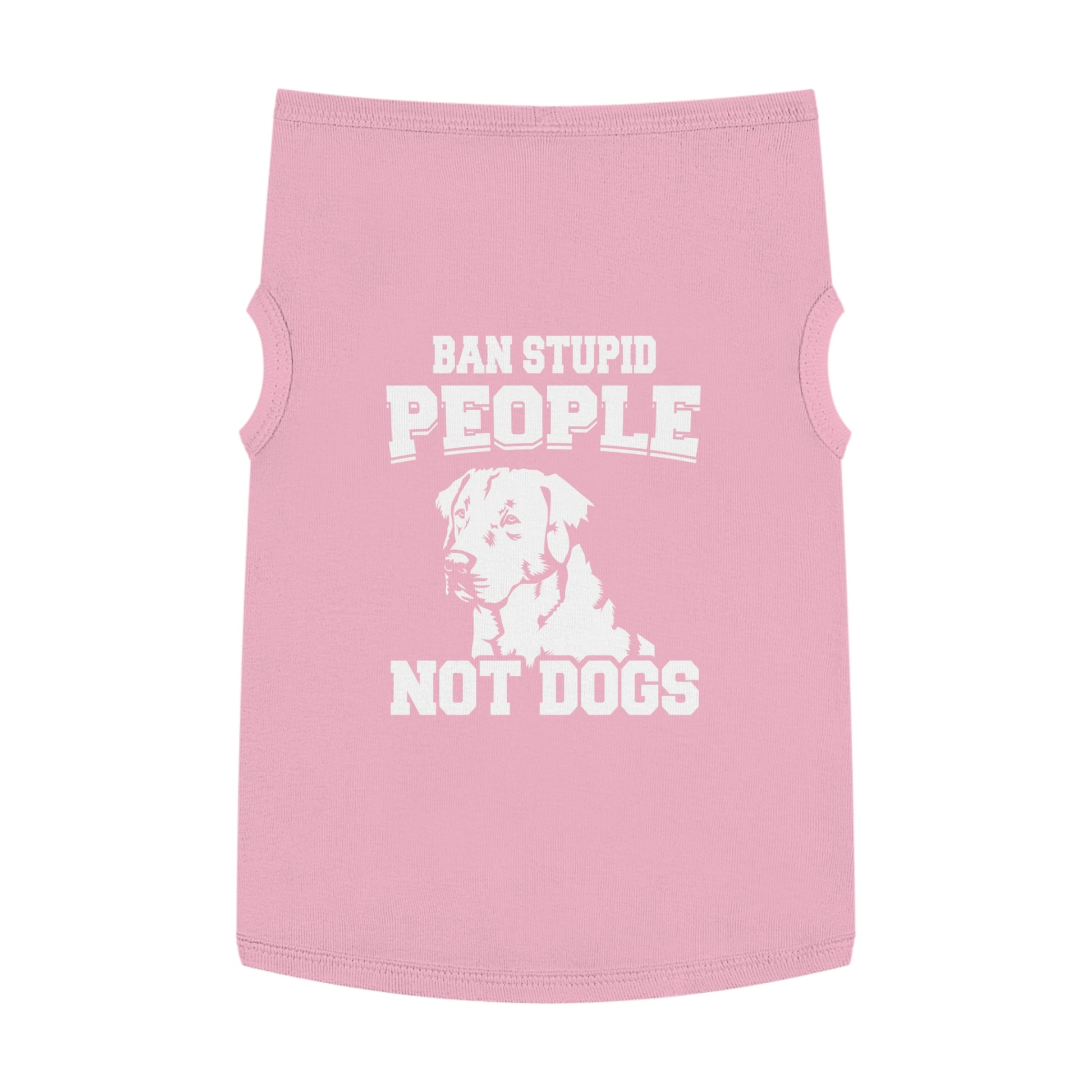 Pet Tank Top with Message "Ban Stupid People Not Dogs" - Perfect for Dog Lovers, Summer Outings, Pet Events, Gift for Dog Owners, Fun [...]