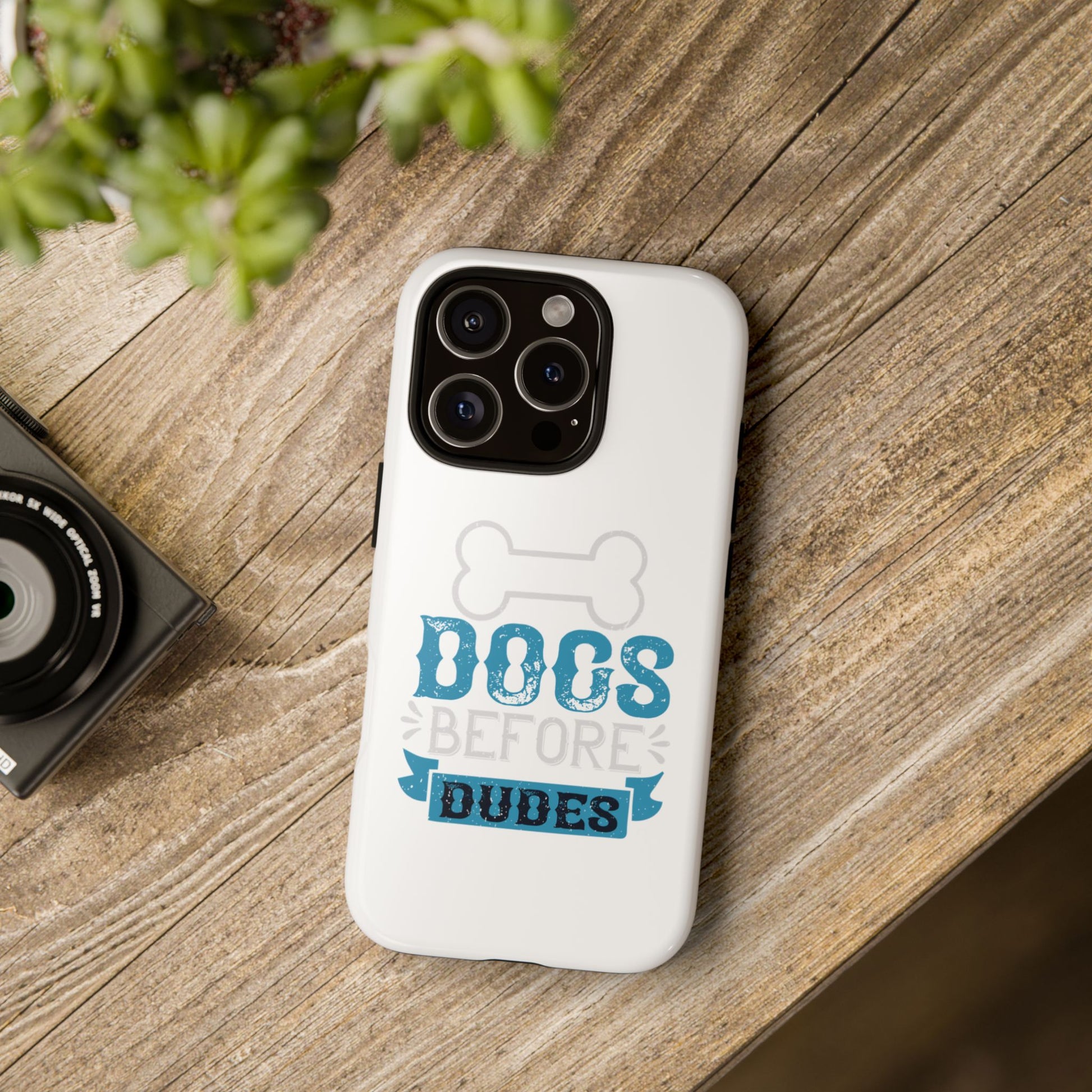 Dog Lover Phone Case, Dogs Before Dudes, Puppy Gift, Pet Parent Accessory, Cute Dog iPhone Cover, Durable Tough Case