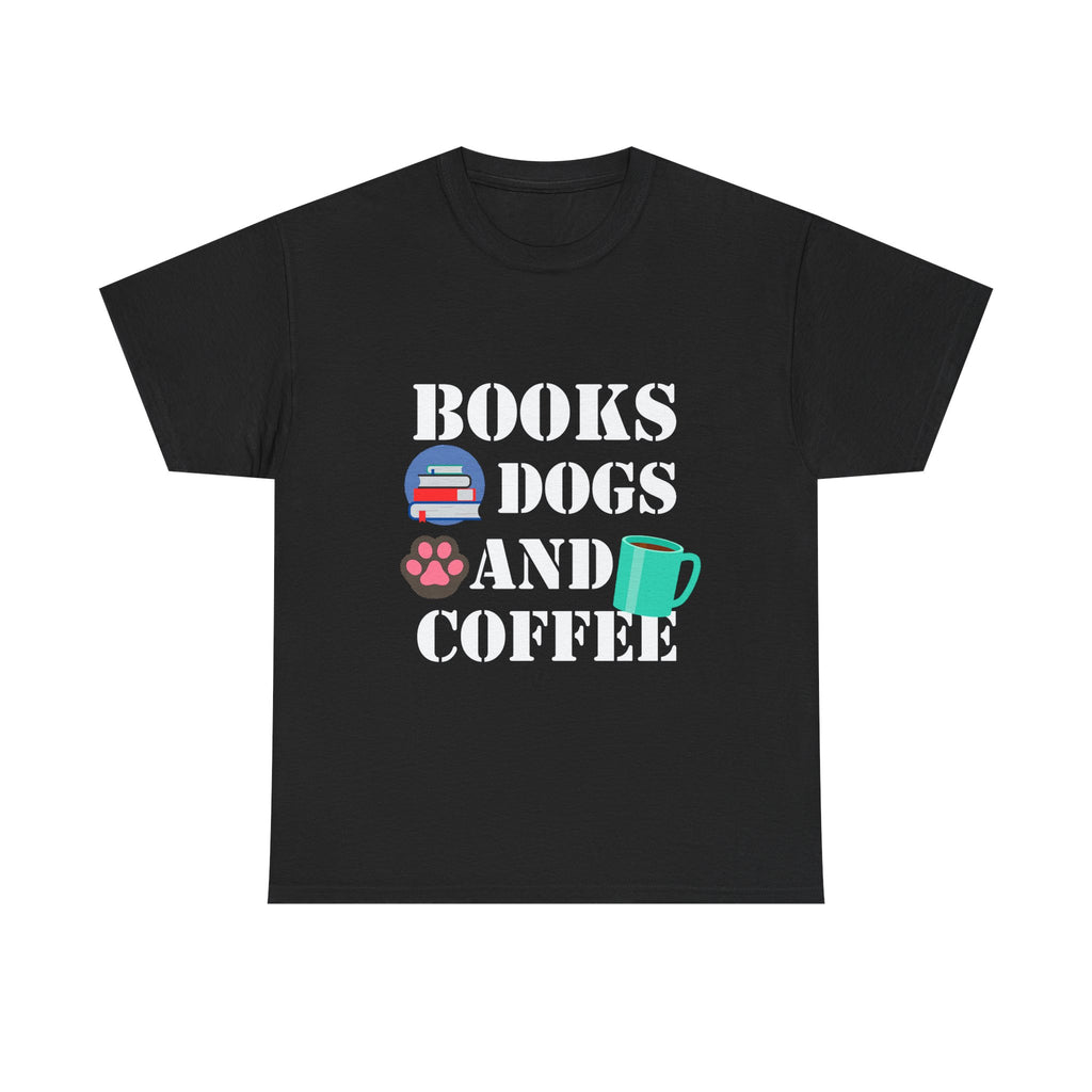 Cozy Graphic Tee, Relaxed Fit Heavy Cotton Shirt for Book Lovers, Pet Owners, Gift for Him or Her, Comfortable Everyday Wear, Casual Style