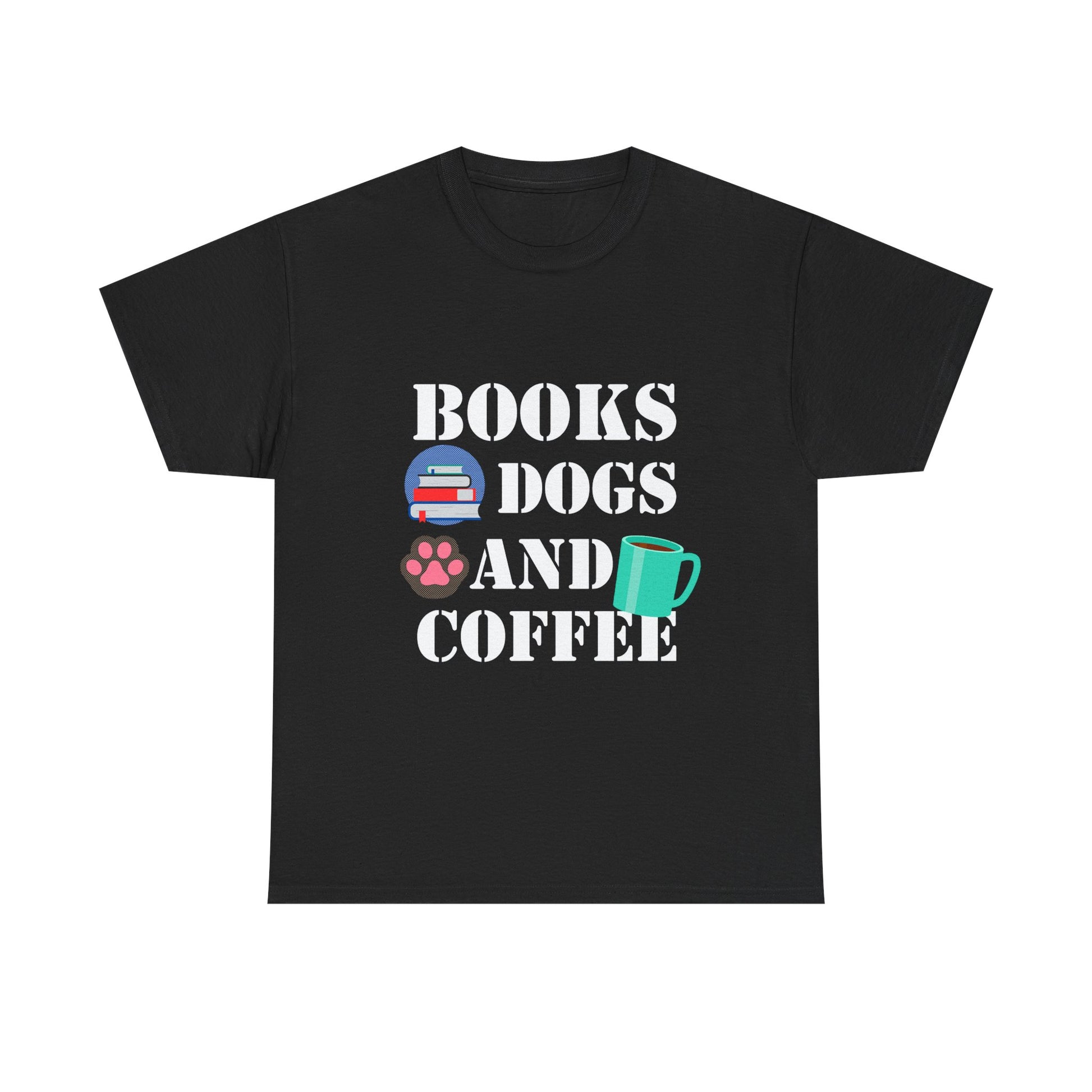 Cozy Graphic Tee, Relaxed Fit Heavy Cotton Shirt for Book Lovers, Pet Owners, Gift for Him or Her, Comfortable Everyday Wear, Casual Style