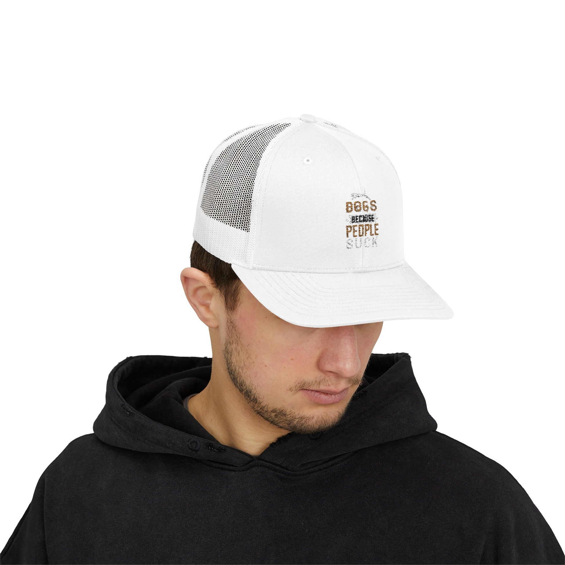 Dogs Because People Suck Snapback Trucker Cap