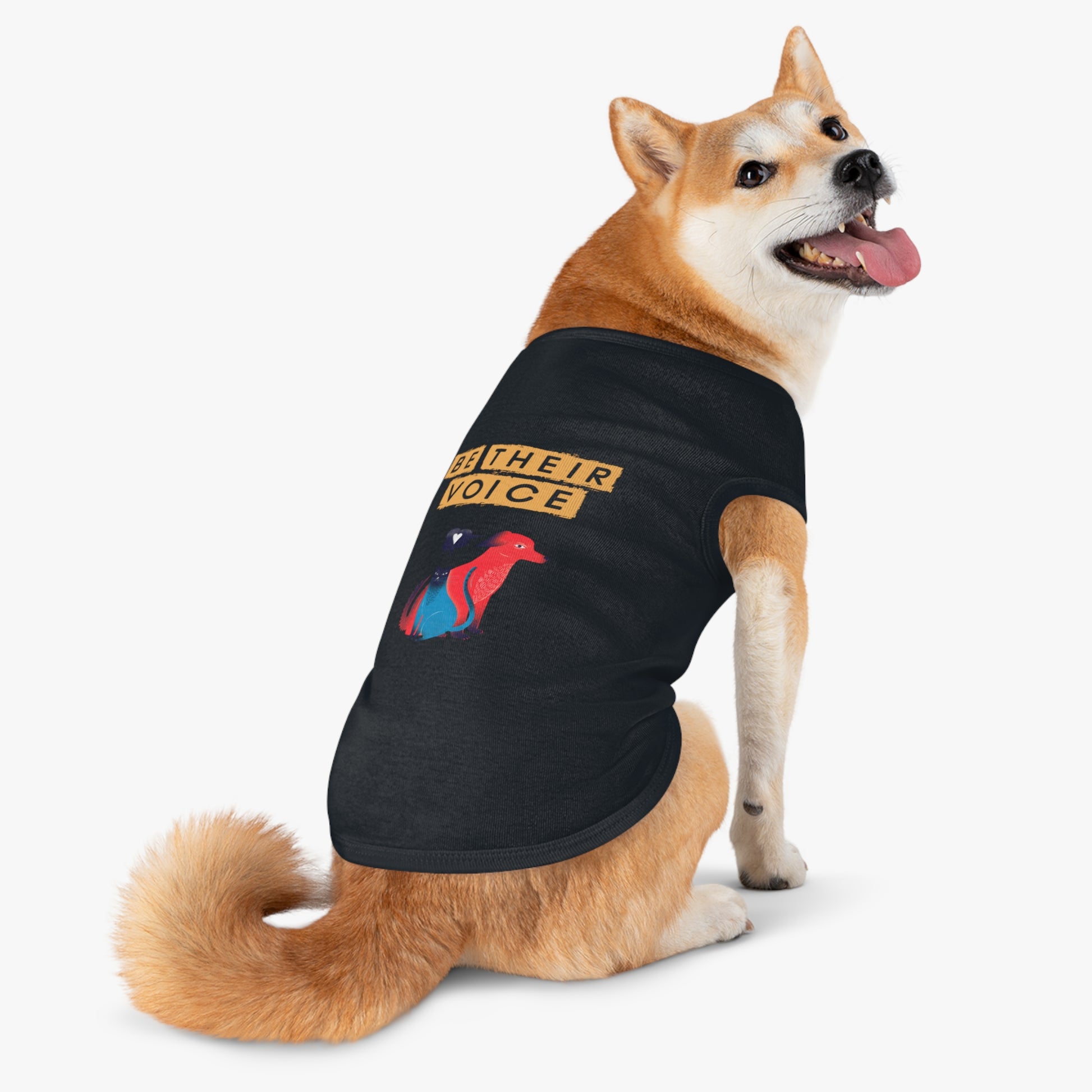 Pet Tank Top - Be Their Voice, Dog Life Apparel, Cat Lover Gift, Pet Adoption Support, Eco-Friendly Pet Clothing