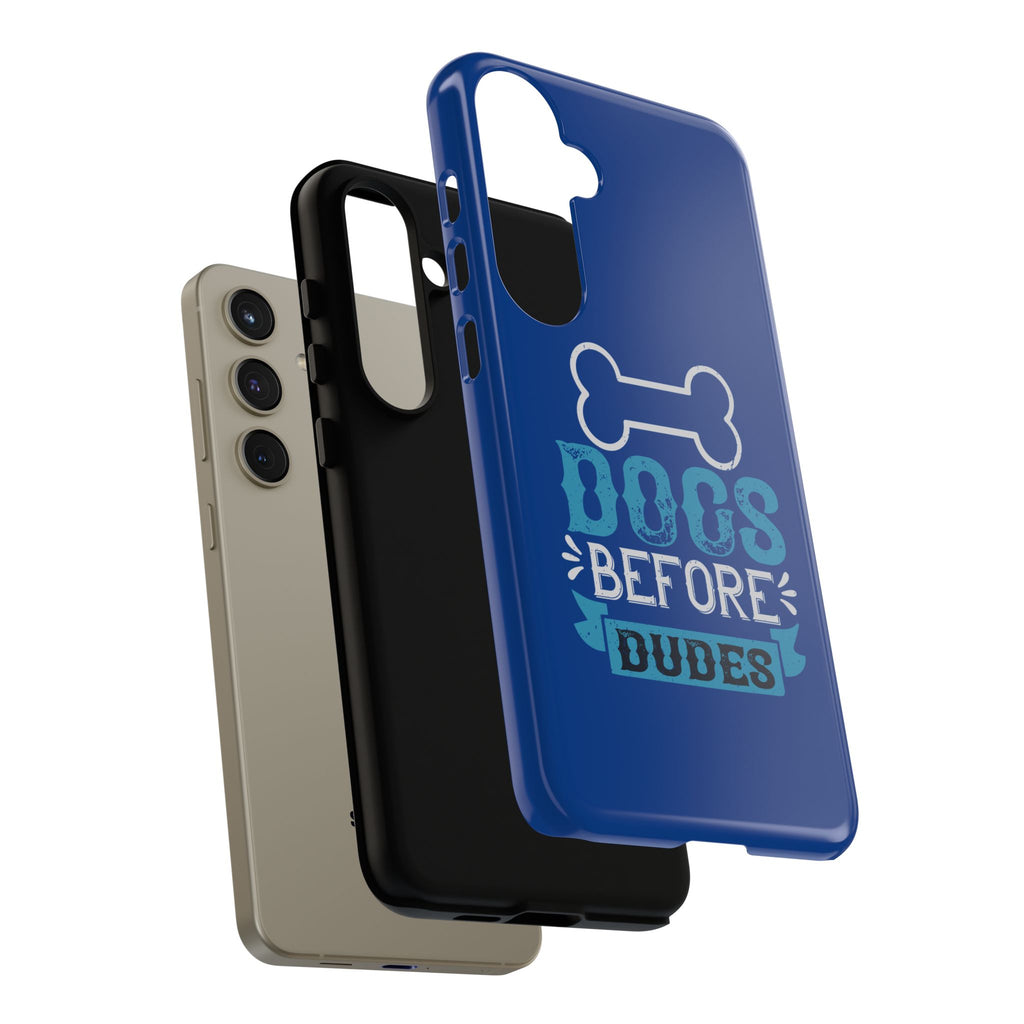 Dog Lover Phone Case, Dogs Before Dudes, Puppy Gift, Pet Parent Accessory, Cute Dog iPhone Cover, Durable Tough Case