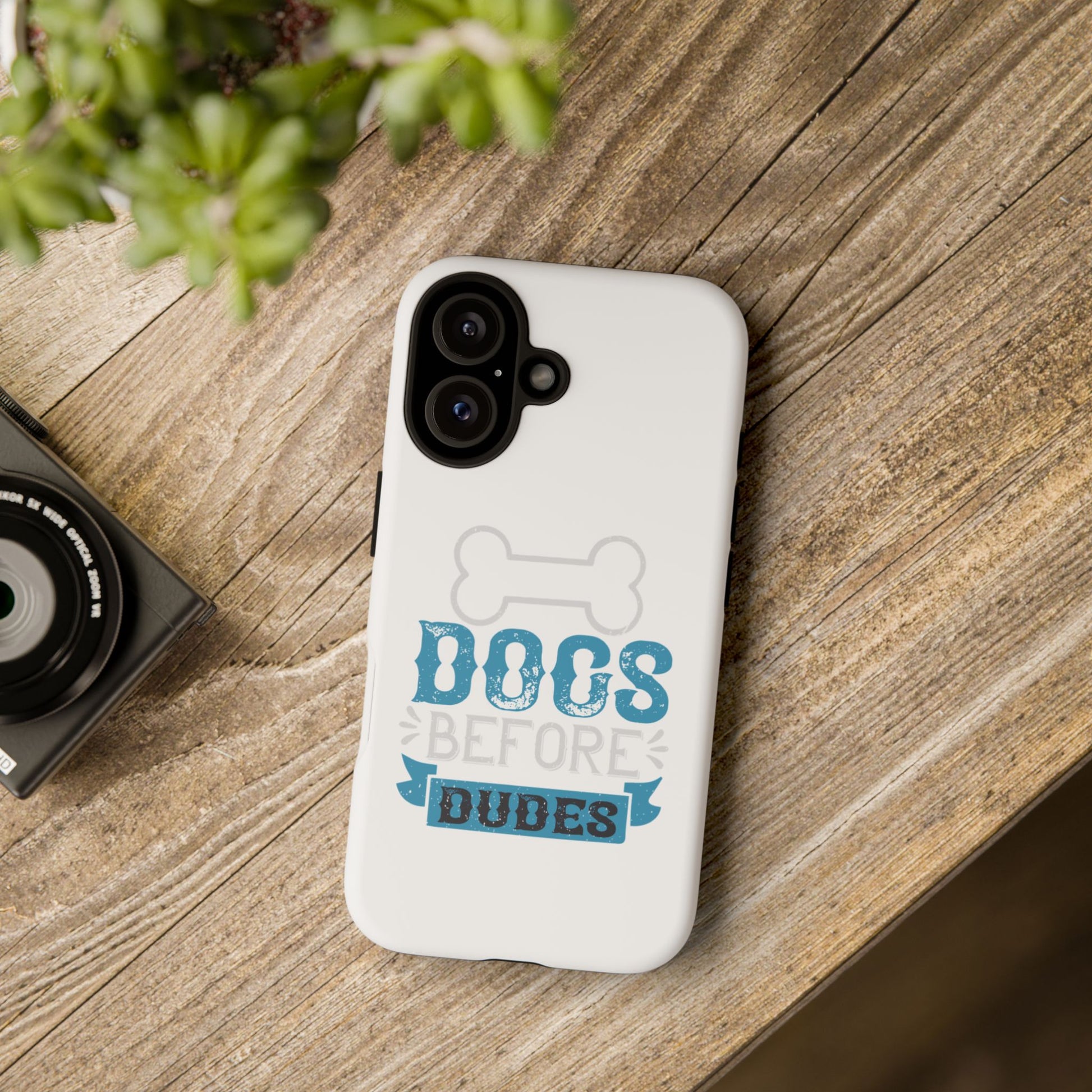 Dog Lover Phone Case, Dogs Before Dudes, Puppy Gift, Pet Parent Accessory, Cute Dog iPhone Cover, Durable Tough Case