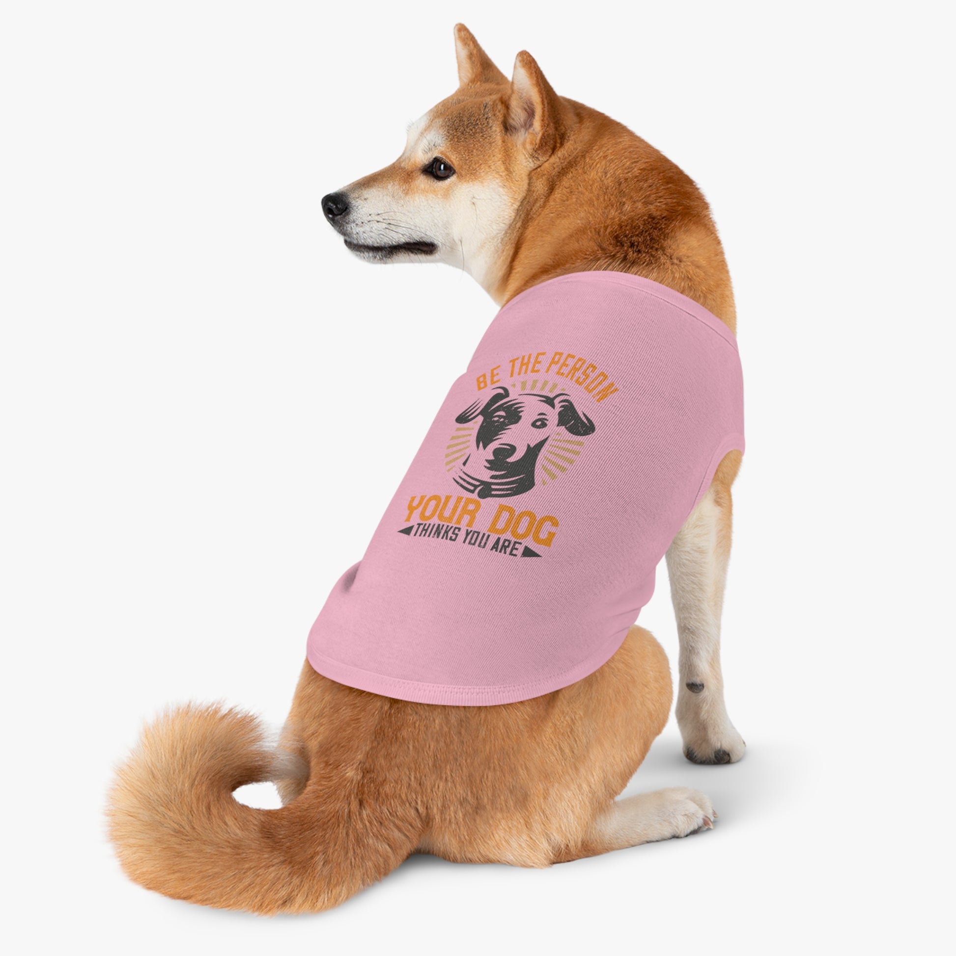 Funny Dog Lover Pet Tank Top, Be the Person Your Dog Thinks You Are, Cute Pet Apparel, Dog Mom Gift, Summer Dogwear, Adjustable Dog [...]