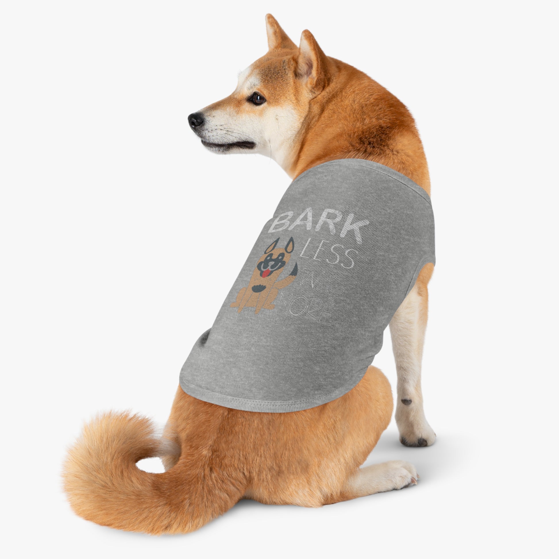 Bark Less, Wag More Pet Tank Top | Cute Dog Shirt, Pet Apparel, Canine Clothing, Dog Birthday Gift, Funny Pet Gift