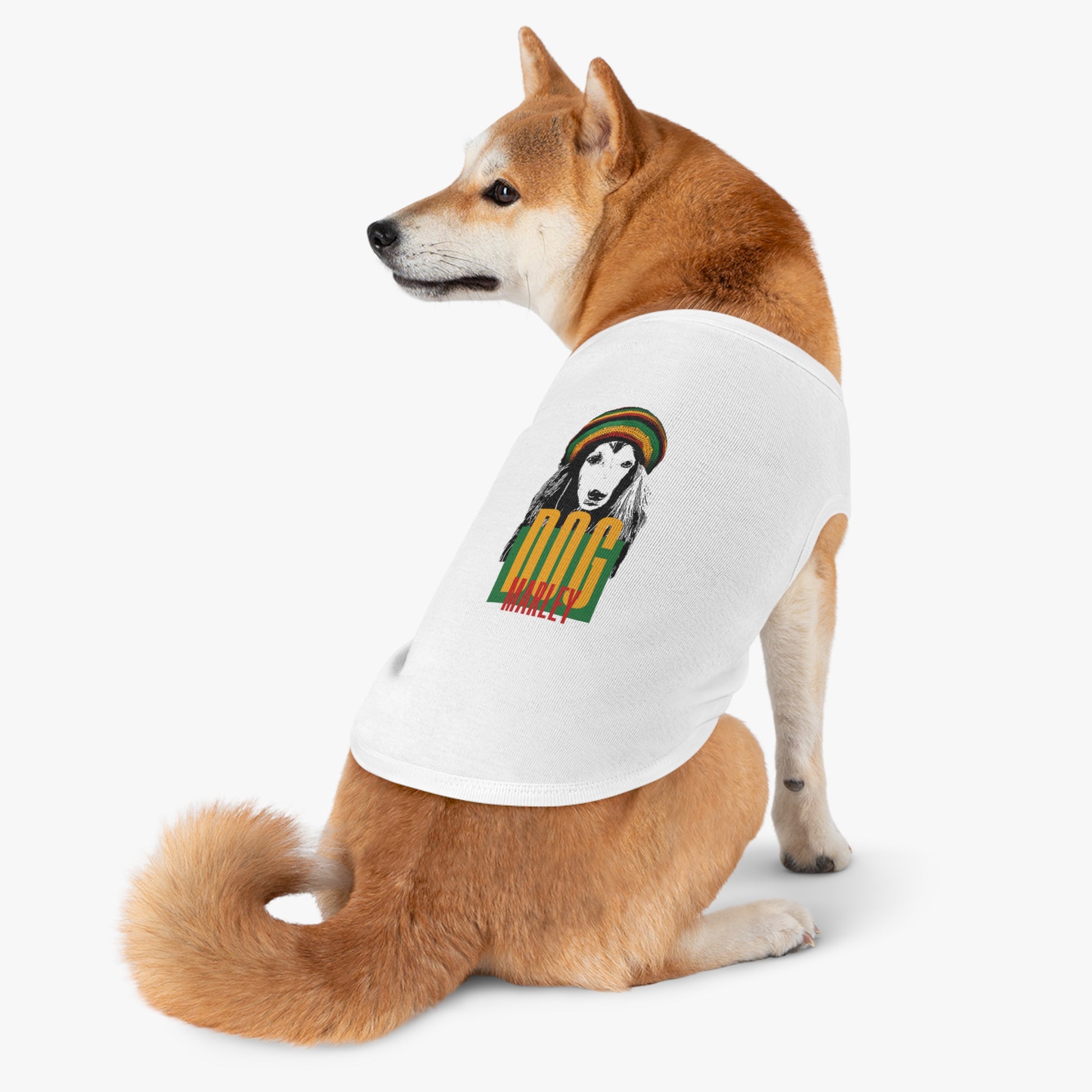 Rasta Dog Tank Top - Stylish Pet Apparel for Dog Lovers, Summer Wear, Uniquely Fun Gift, Festival Ready, Marley Inspired